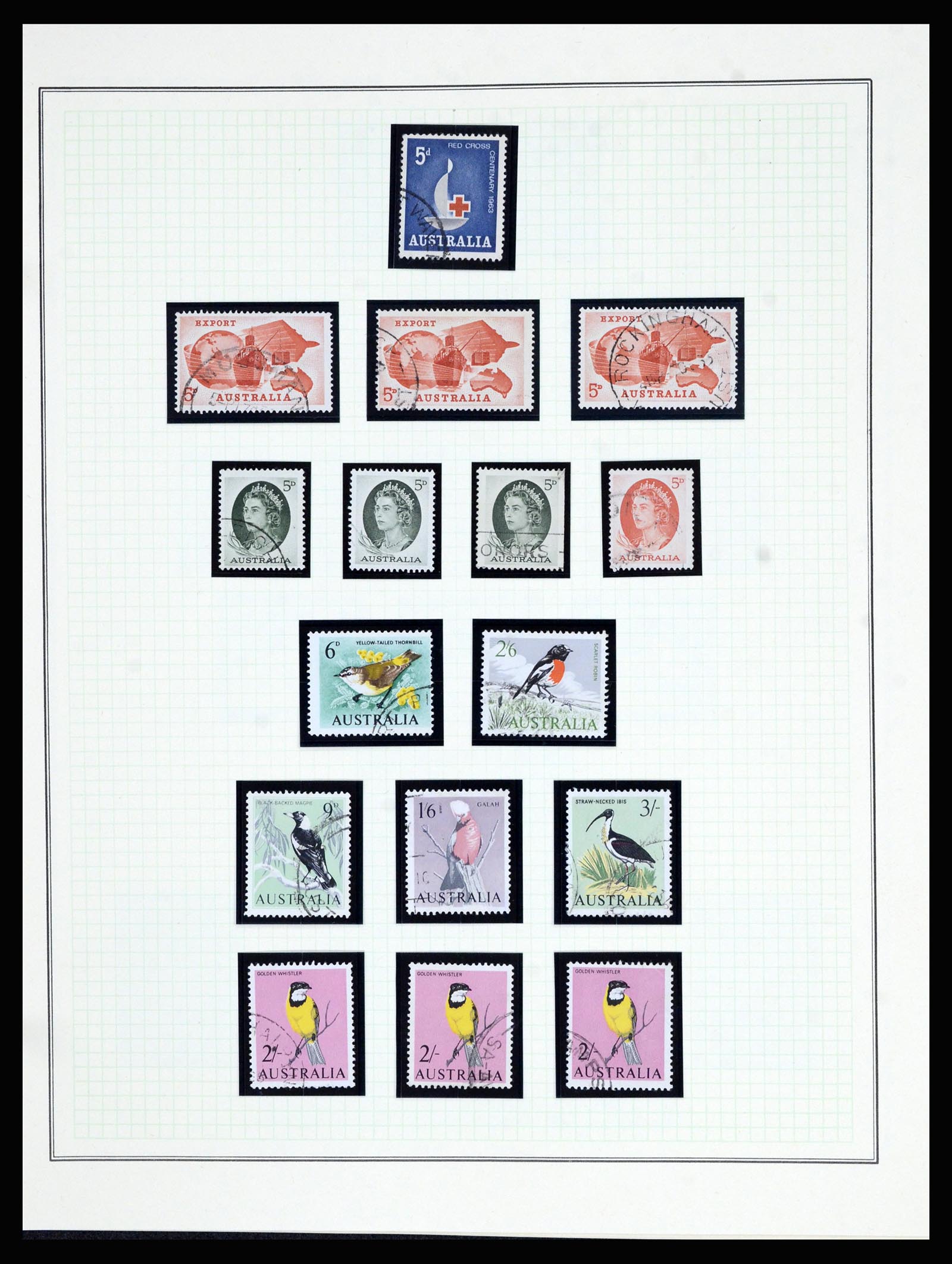 37049 025 - Postzegelverzameling 37049 Australië 1913-1990.