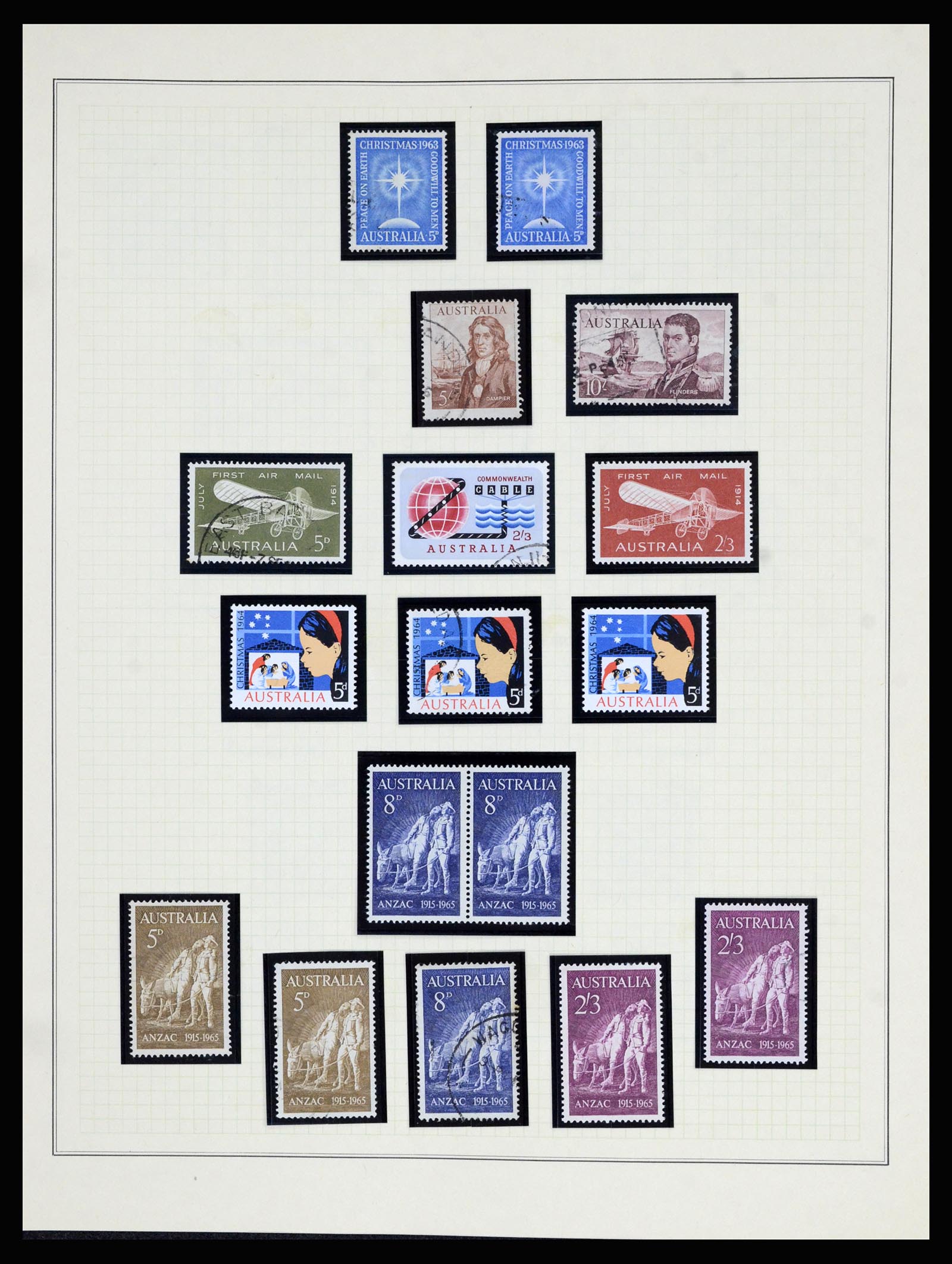 37049 026 - Postzegelverzameling 37049 Australië 1913-1990.
