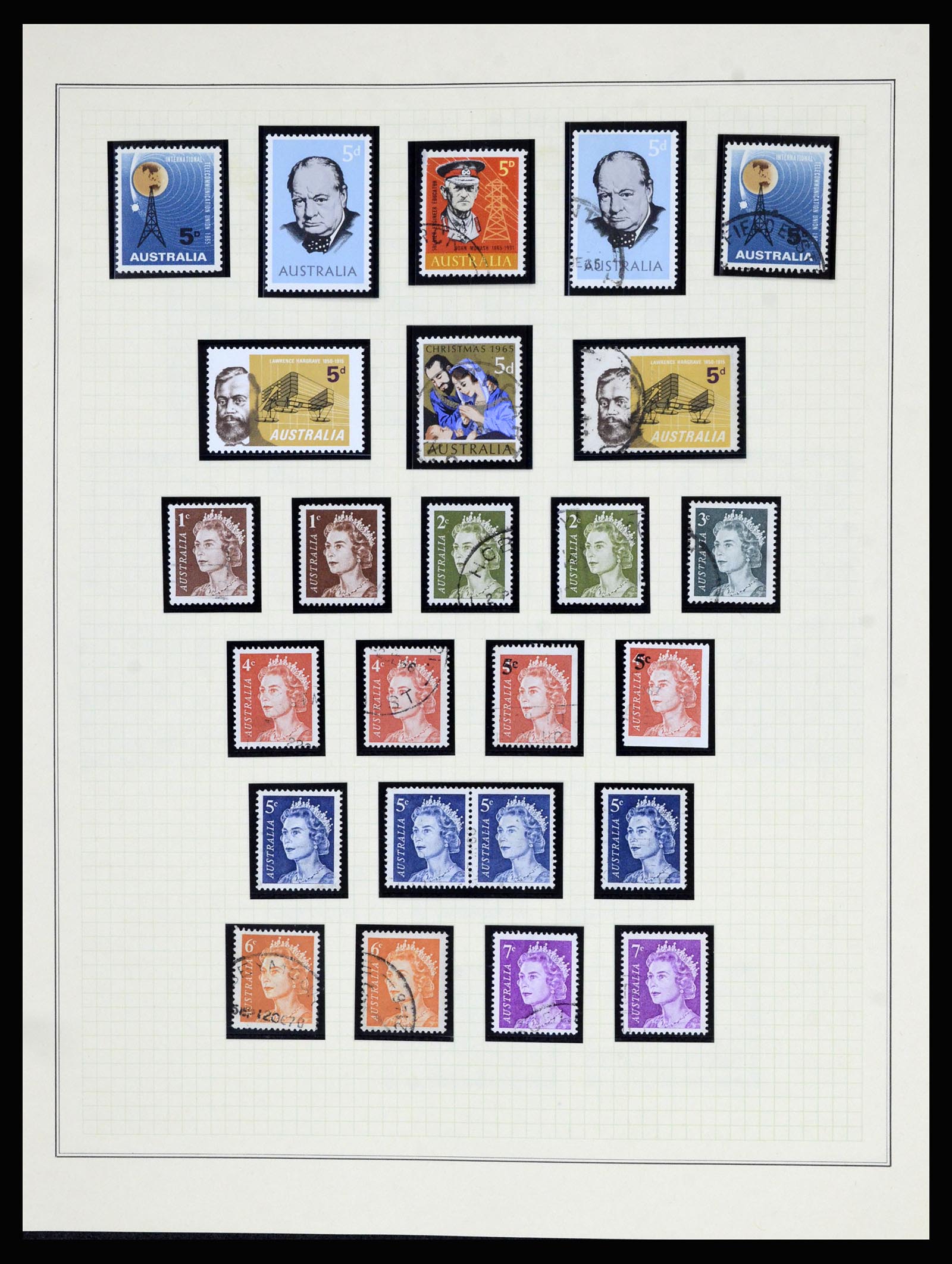 37049 027 - Postzegelverzameling 37049 Australië 1913-1990.