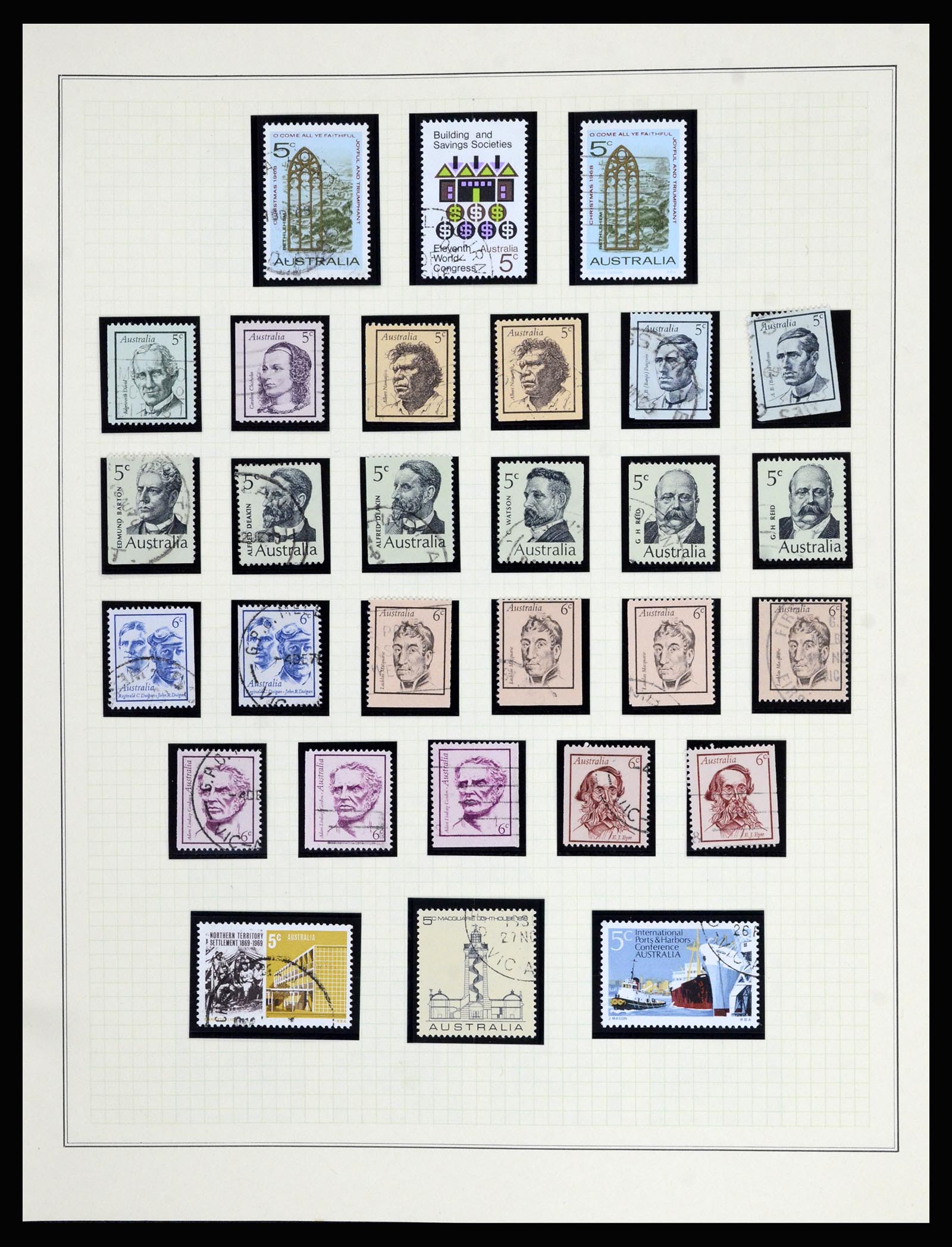 37049 031 - Postzegelverzameling 37049 Australië 1913-1990.