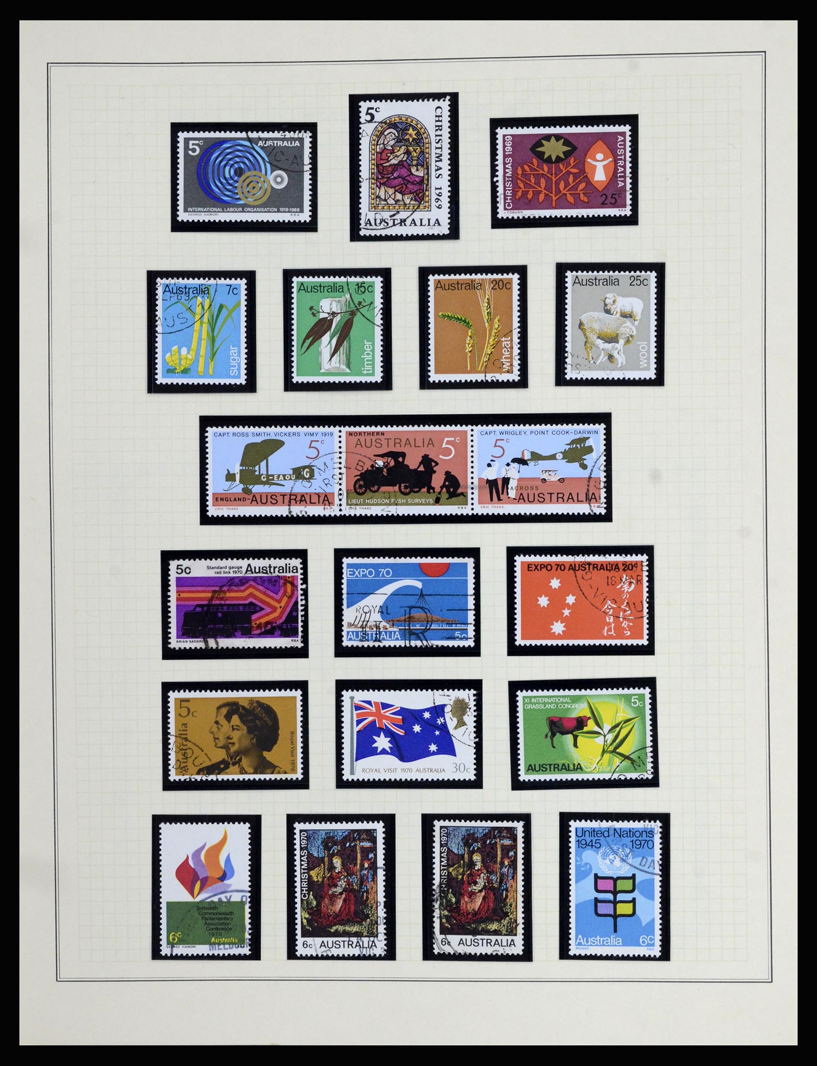 37049 032 - Postzegelverzameling 37049 Australië 1913-1990.