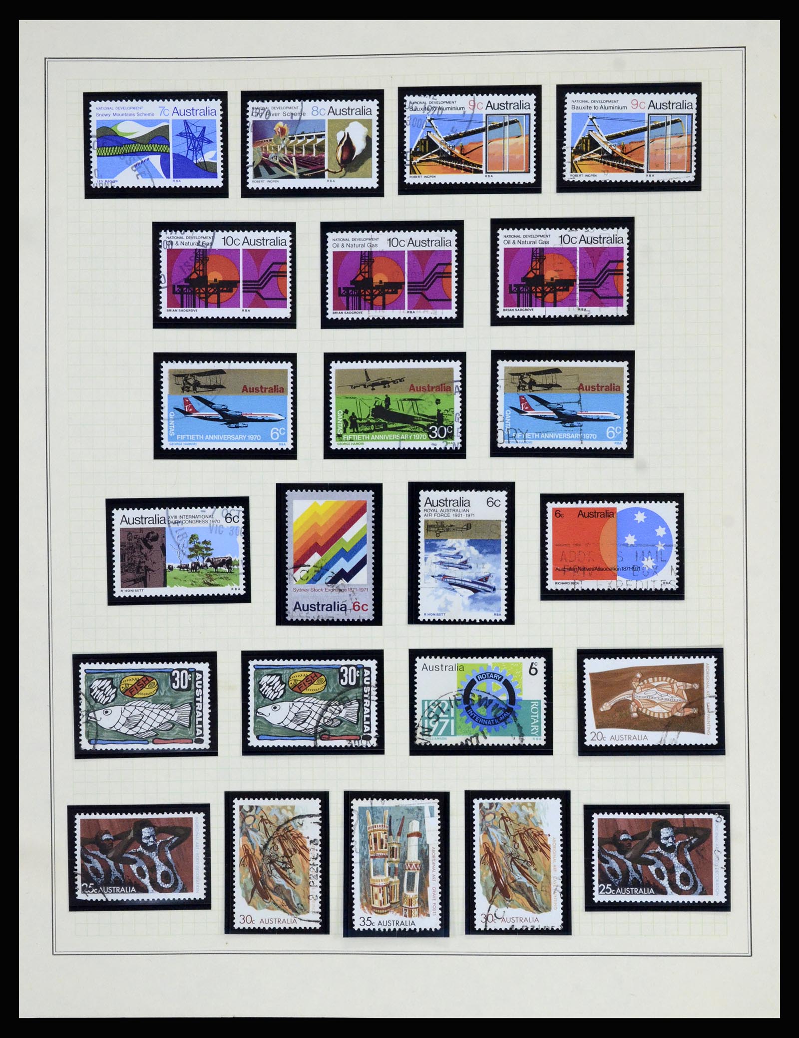 37049 034 - Postzegelverzameling 37049 Australië 1913-1990.