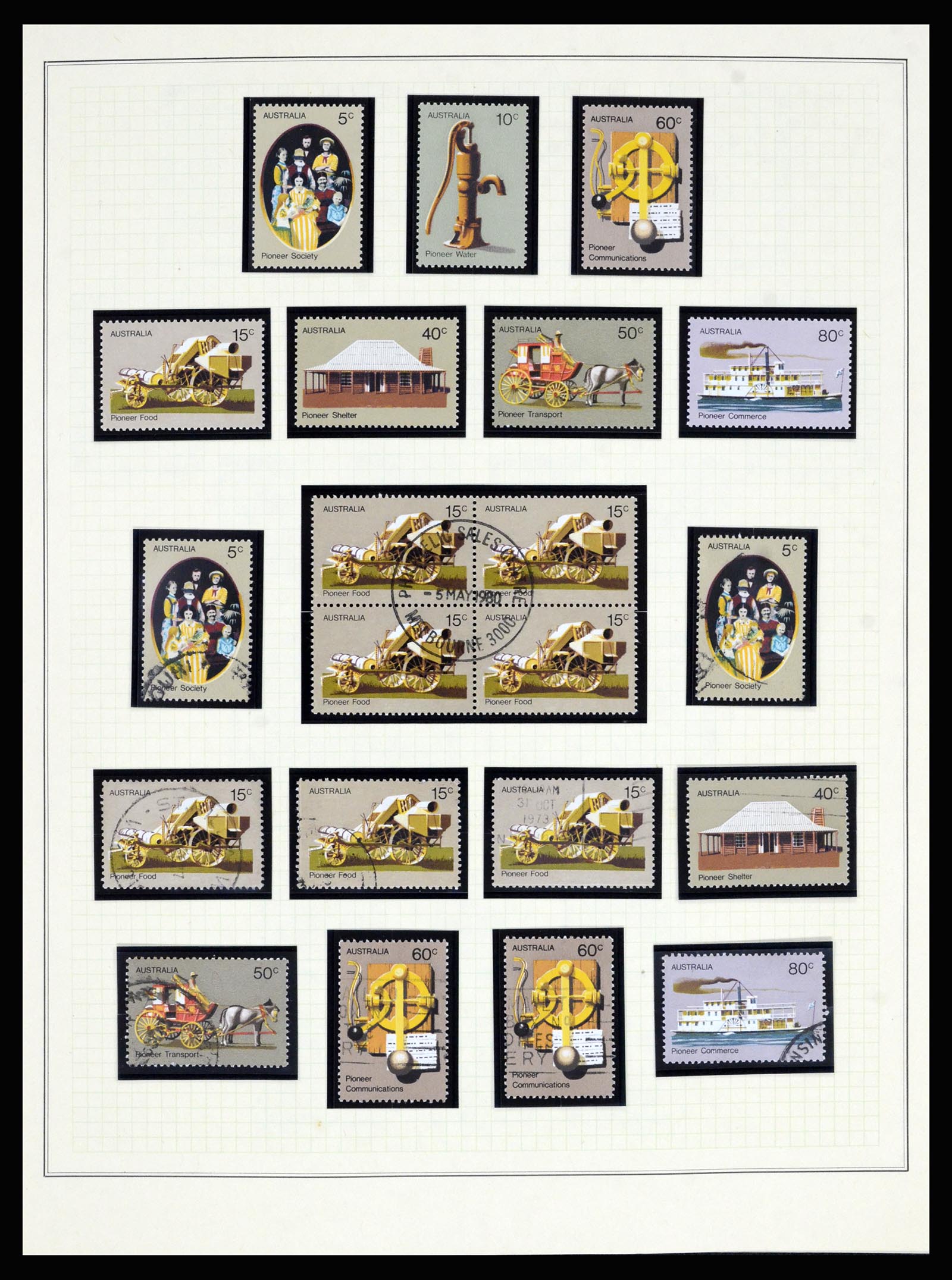 37049 037 - Postzegelverzameling 37049 Australië 1913-1990.