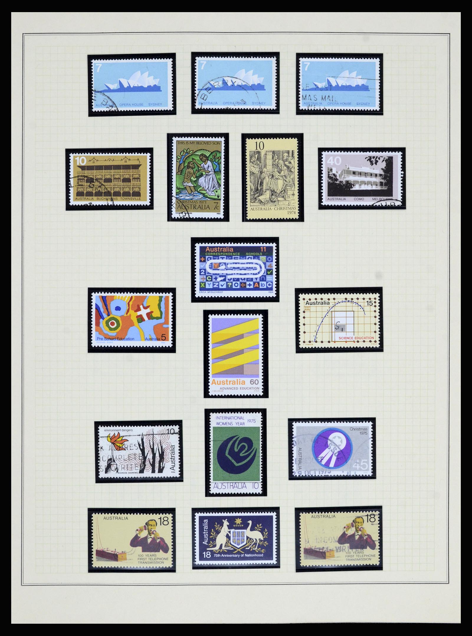 37049 042 - Postzegelverzameling 37049 Australië 1913-1990.