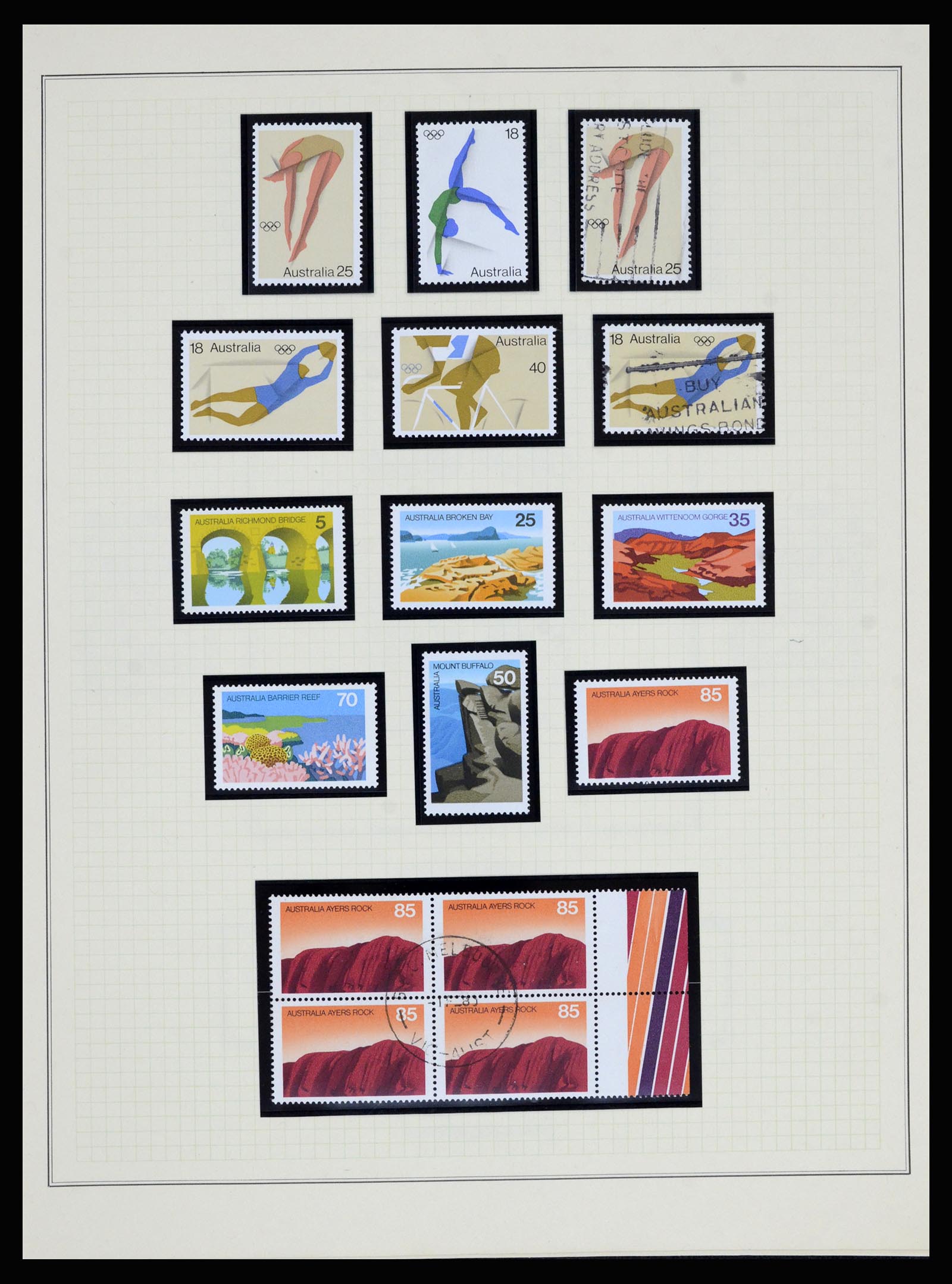 37049 045 - Postzegelverzameling 37049 Australië 1913-1990.