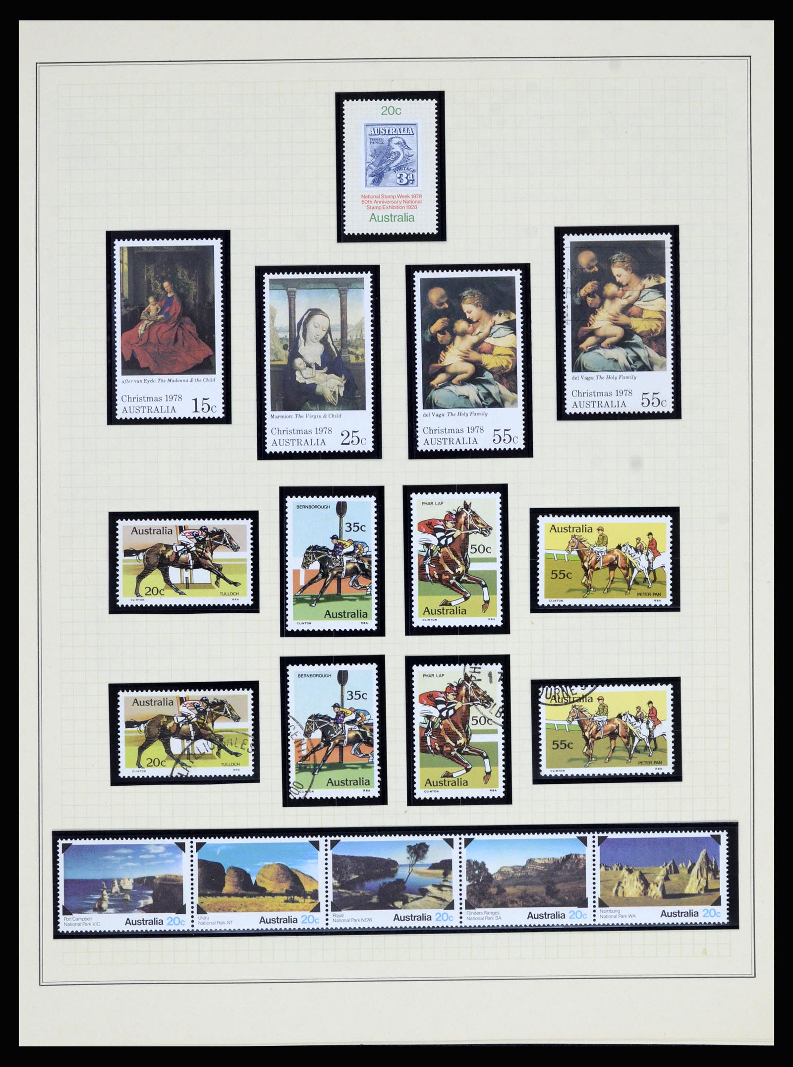 37049 050 - Postzegelverzameling 37049 Australië 1913-1990.
