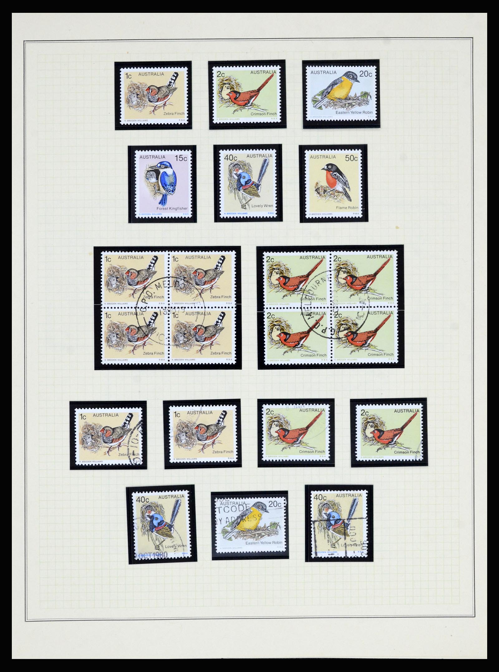 37049 053 - Postzegelverzameling 37049 Australië 1913-1990.