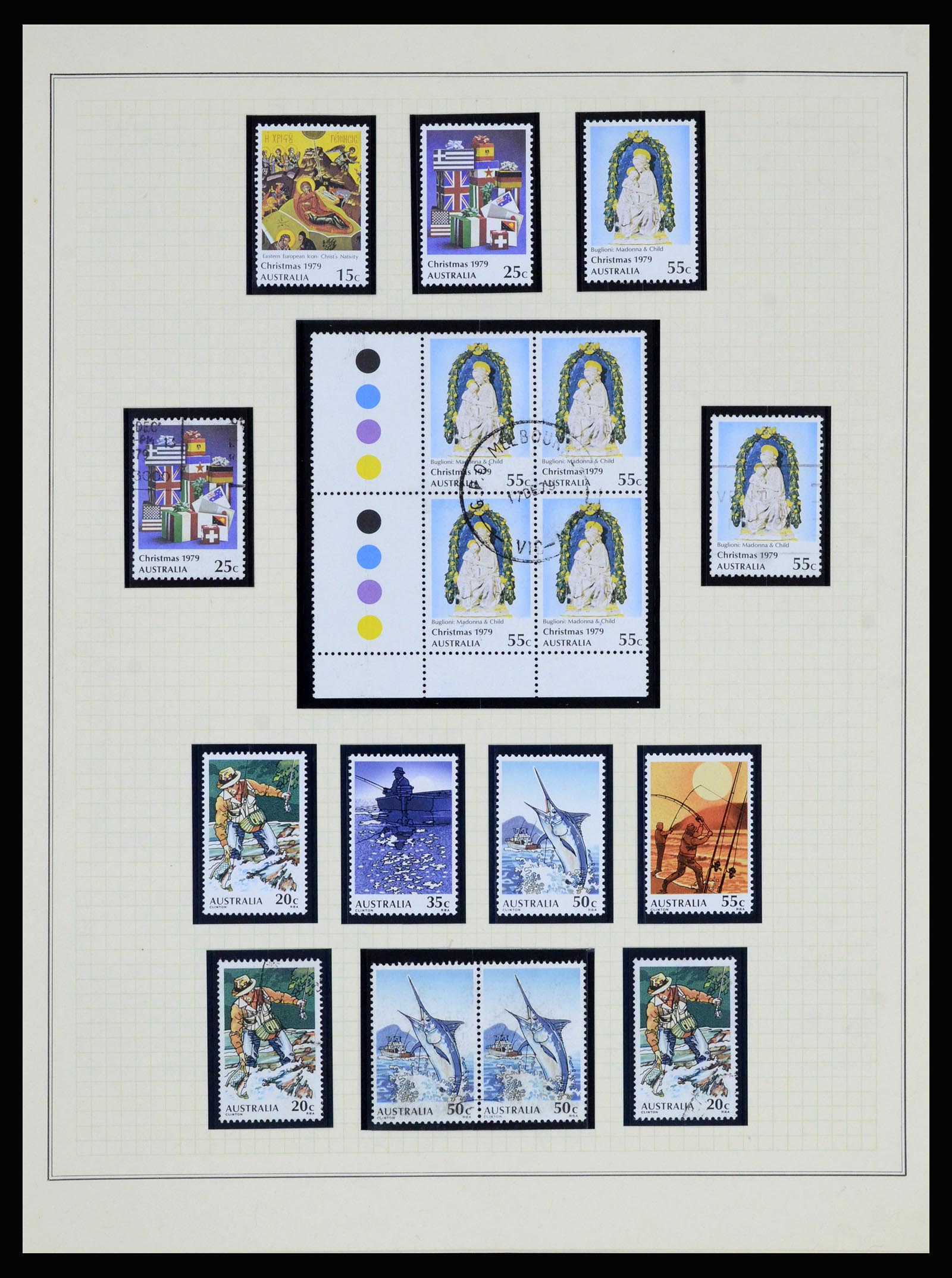 37049 055 - Postzegelverzameling 37049 Australië 1913-1990.