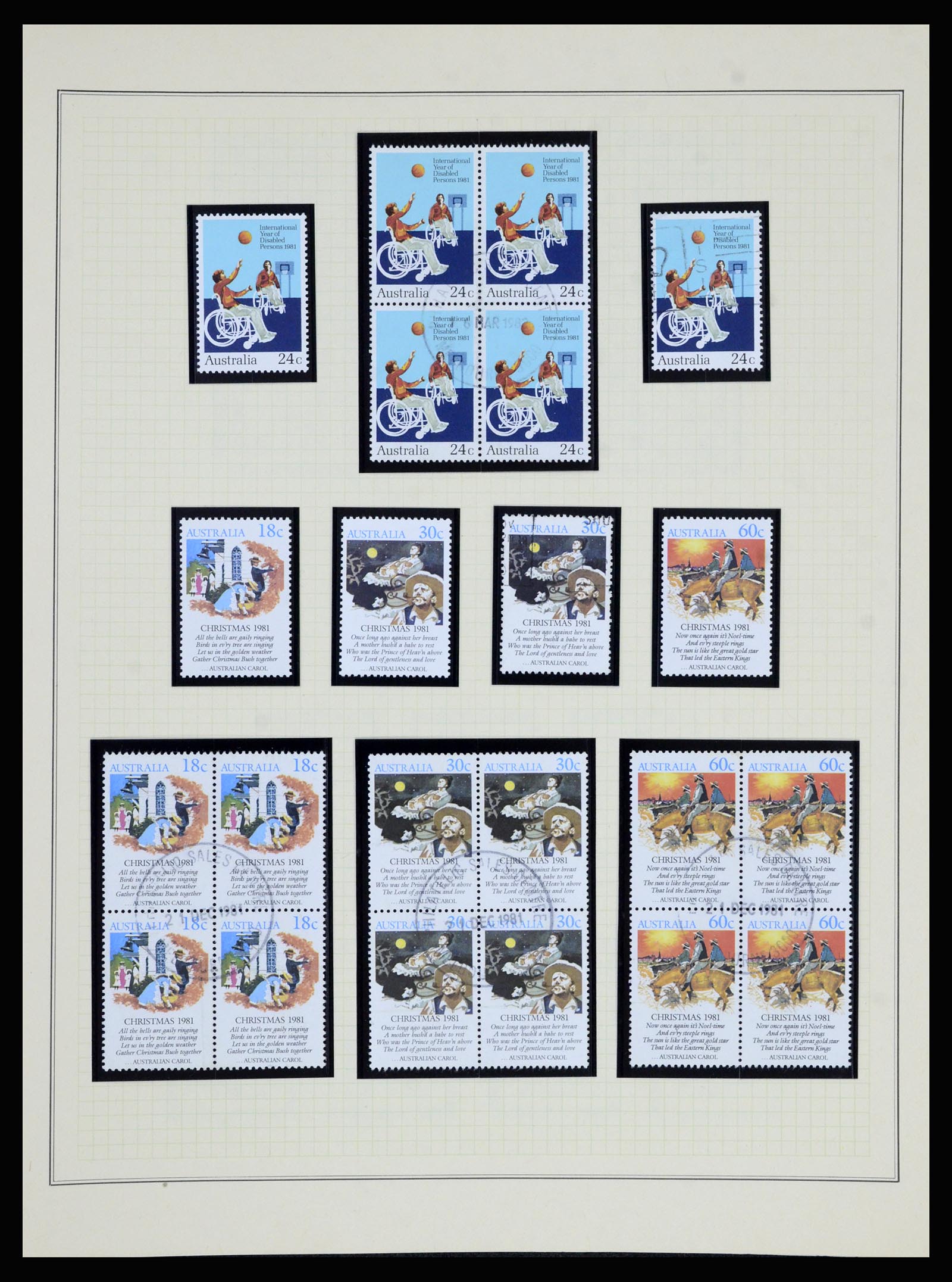 37049 075 - Postzegelverzameling 37049 Australië 1913-1990.