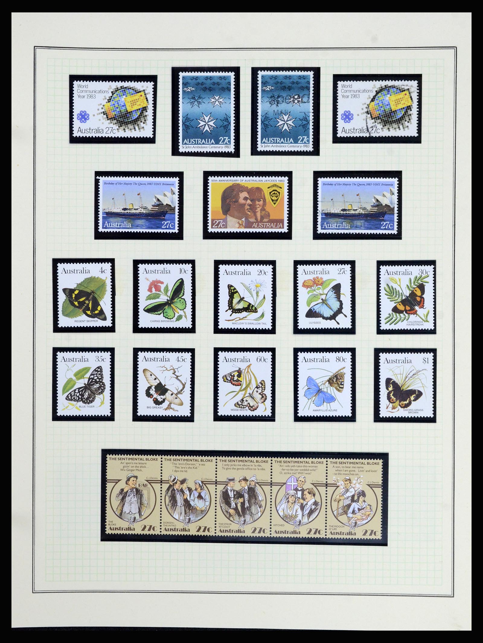 37049 085 - Postzegelverzameling 37049 Australië 1913-1990.