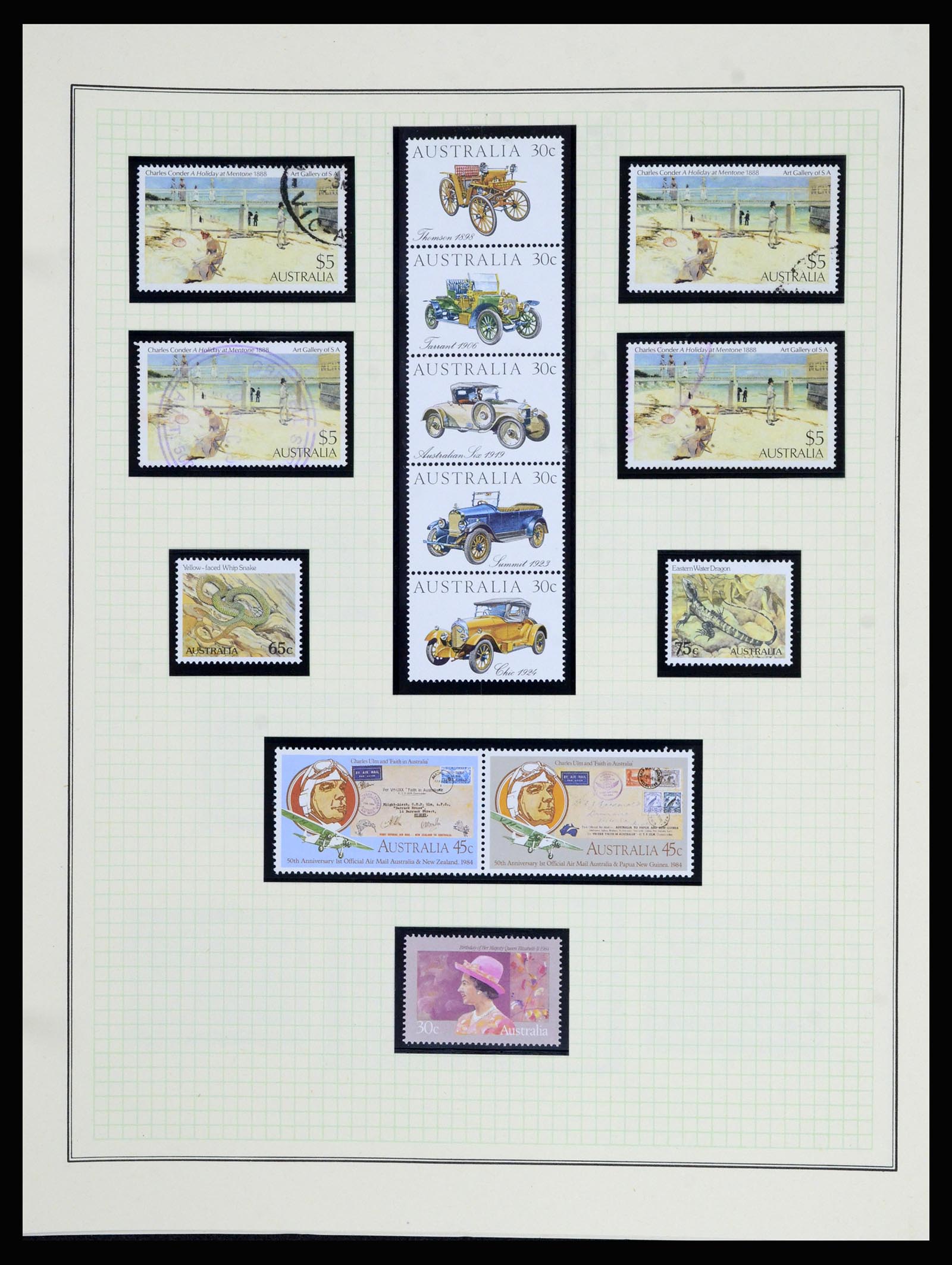 37049 087 - Postzegelverzameling 37049 Australië 1913-1990.