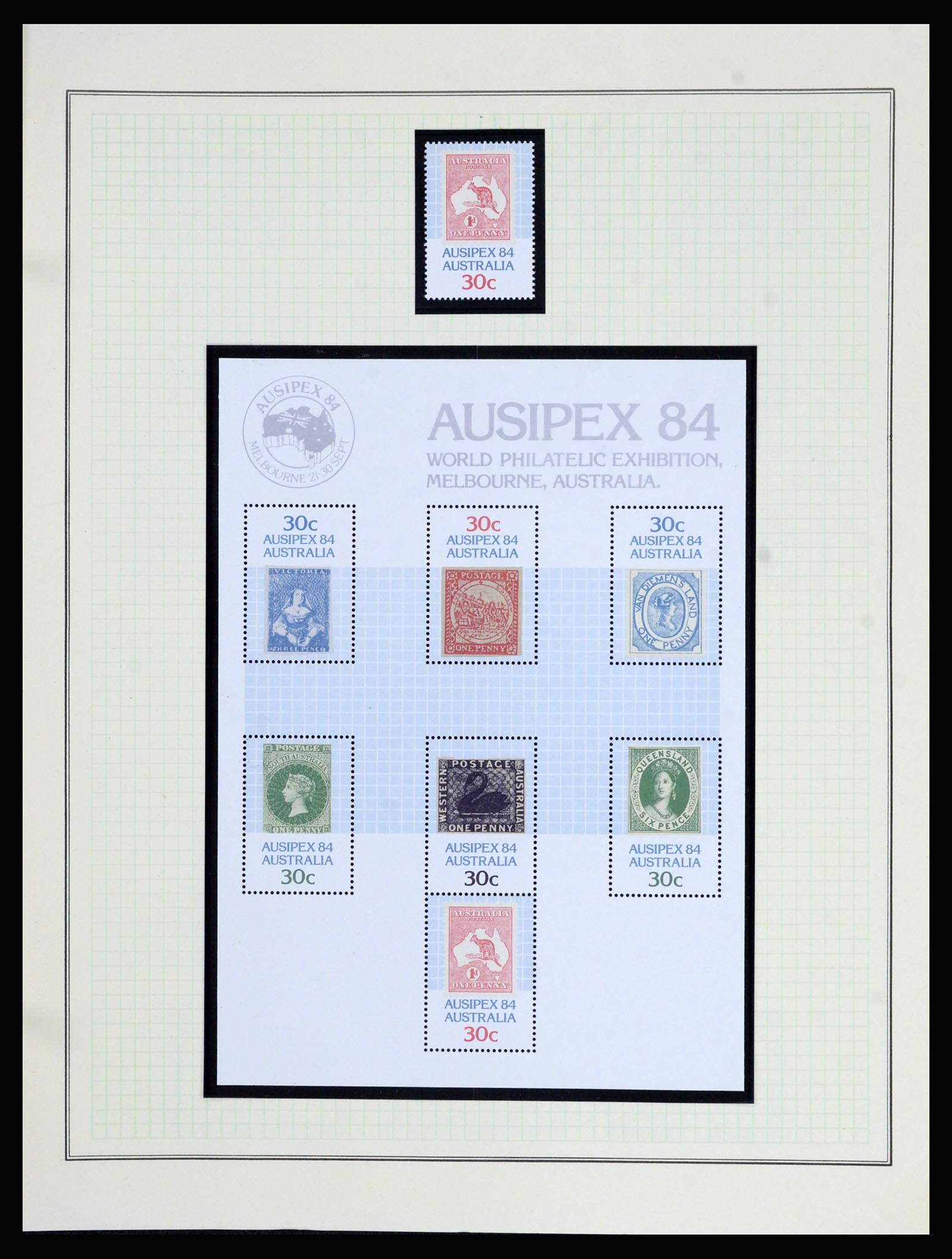 37049 089 - Postzegelverzameling 37049 Australië 1913-1990.