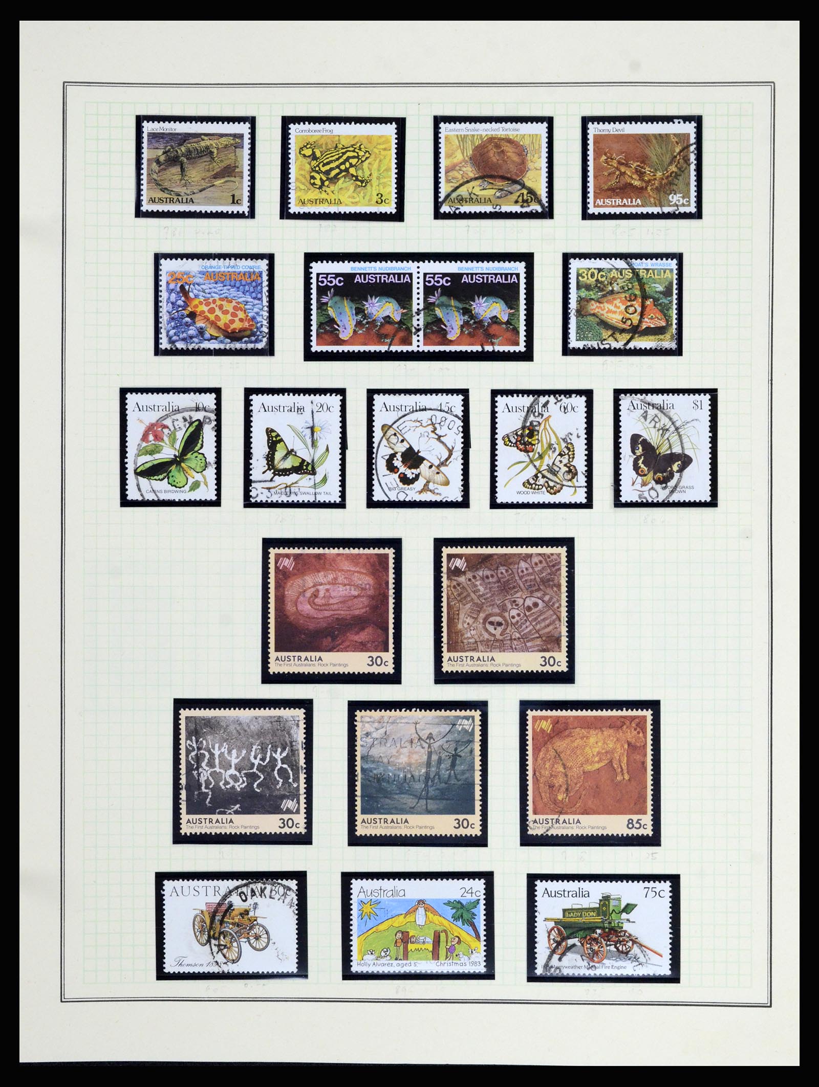 37049 090 - Postzegelverzameling 37049 Australië 1913-1990.