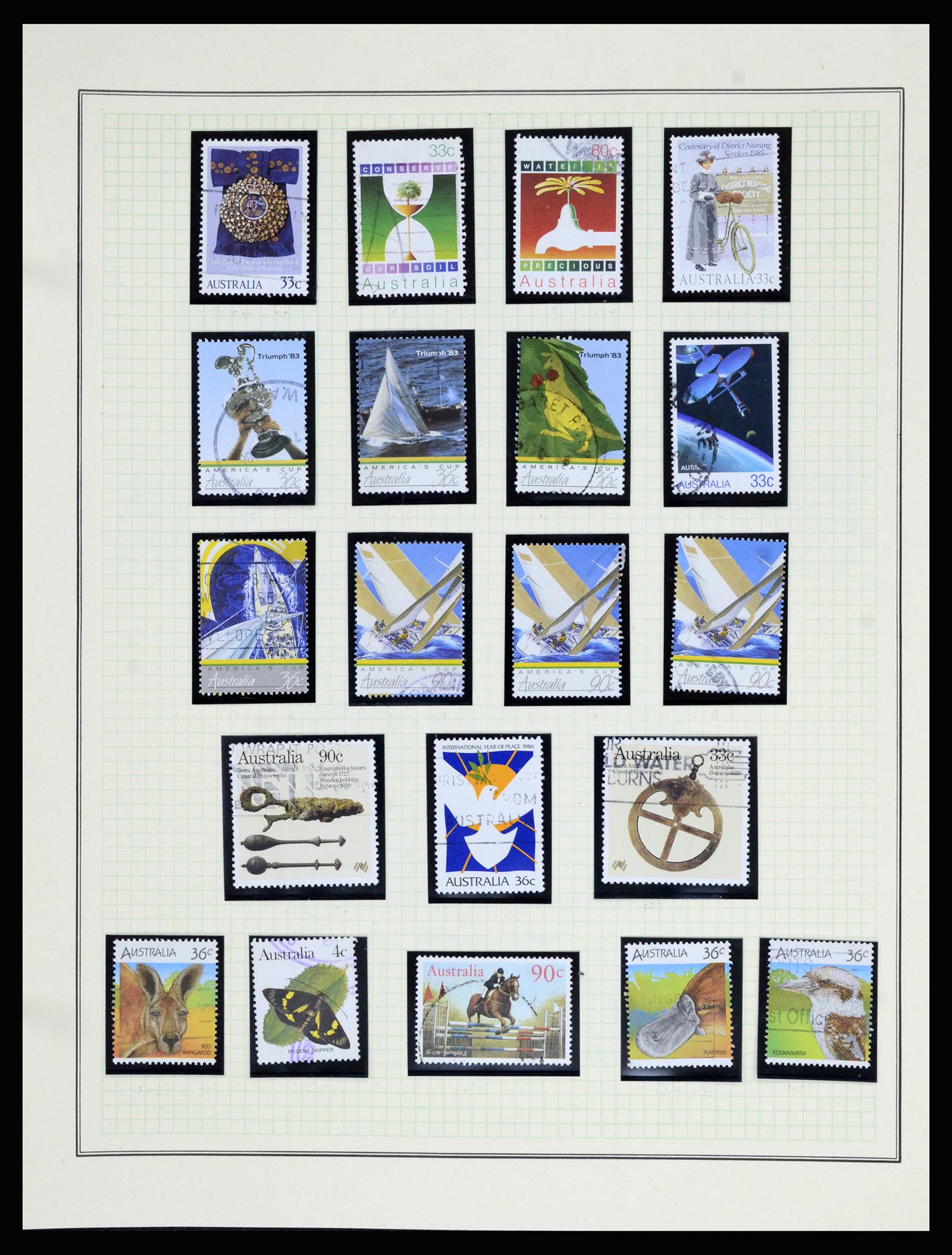 37049 093 - Postzegelverzameling 37049 Australië 1913-1990.