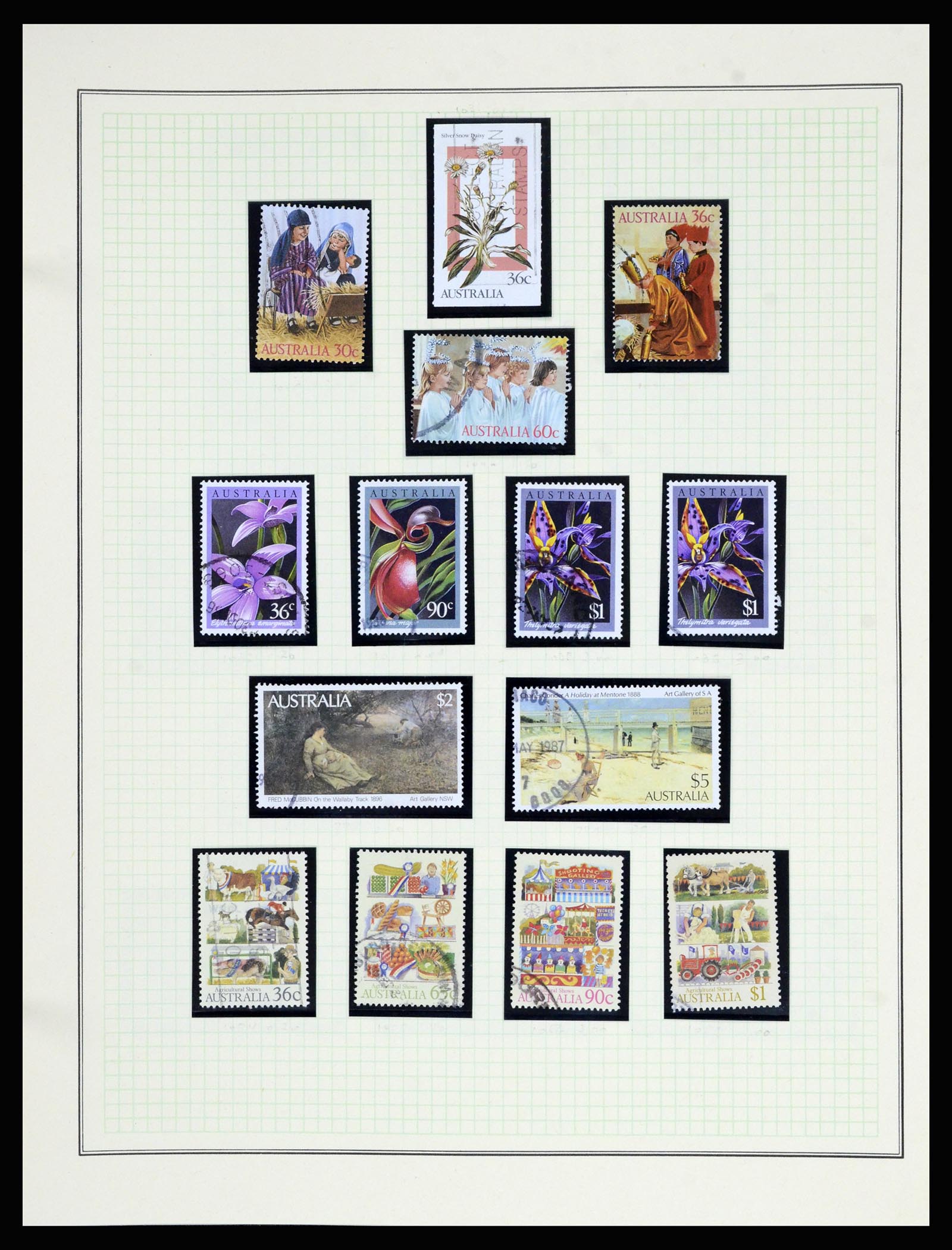 37049 095 - Postzegelverzameling 37049 Australië 1913-1990.