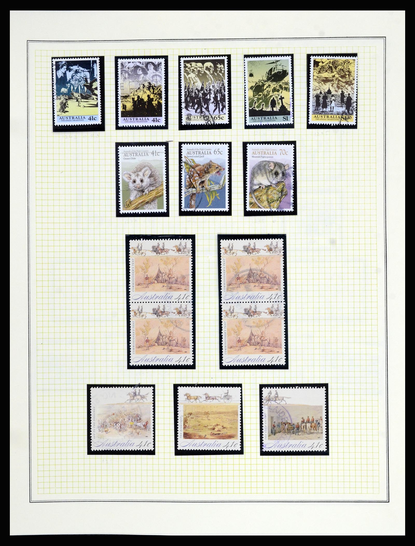 37049 098 - Postzegelverzameling 37049 Australië 1913-1990.