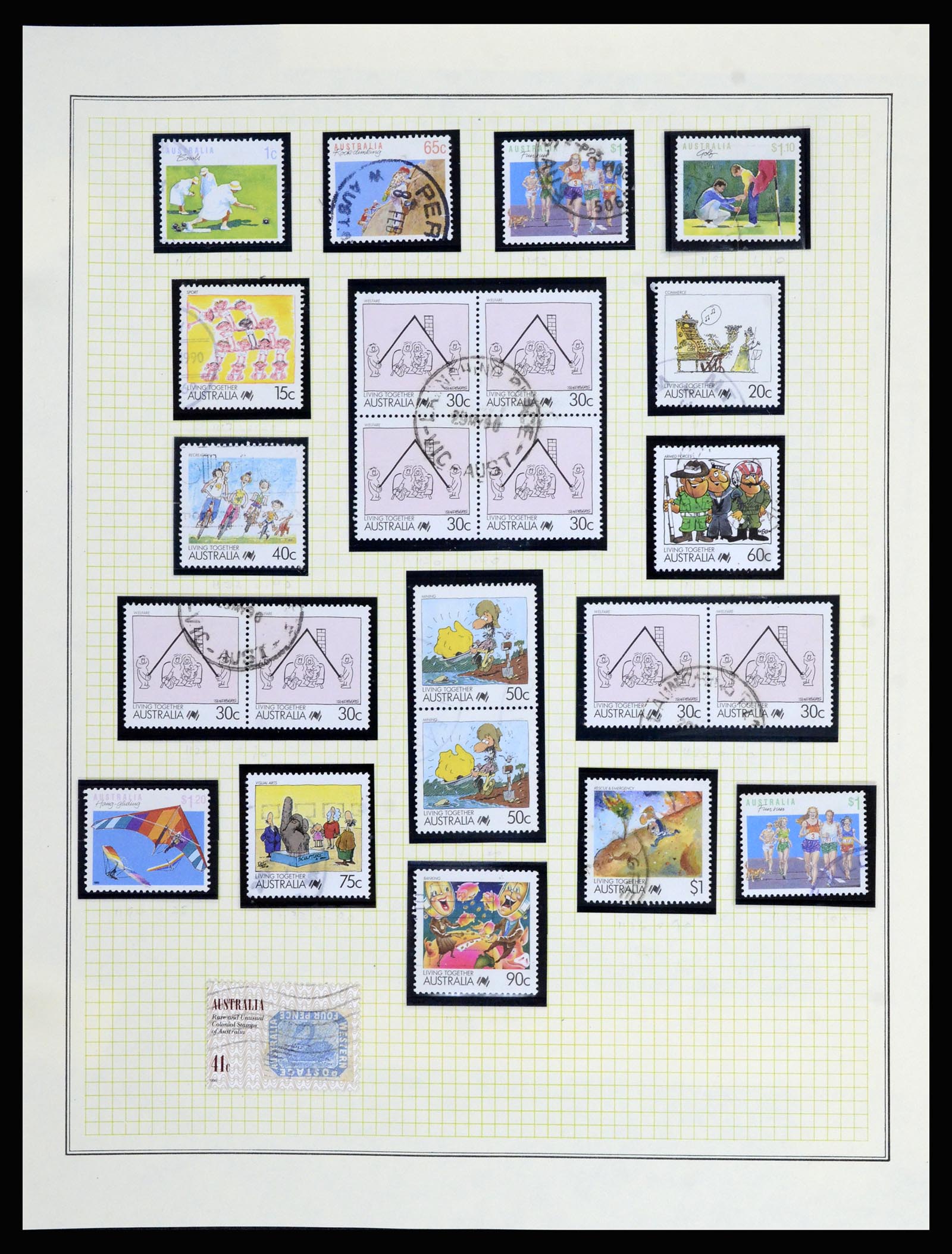 37049 099 - Postzegelverzameling 37049 Australië 1913-1990.