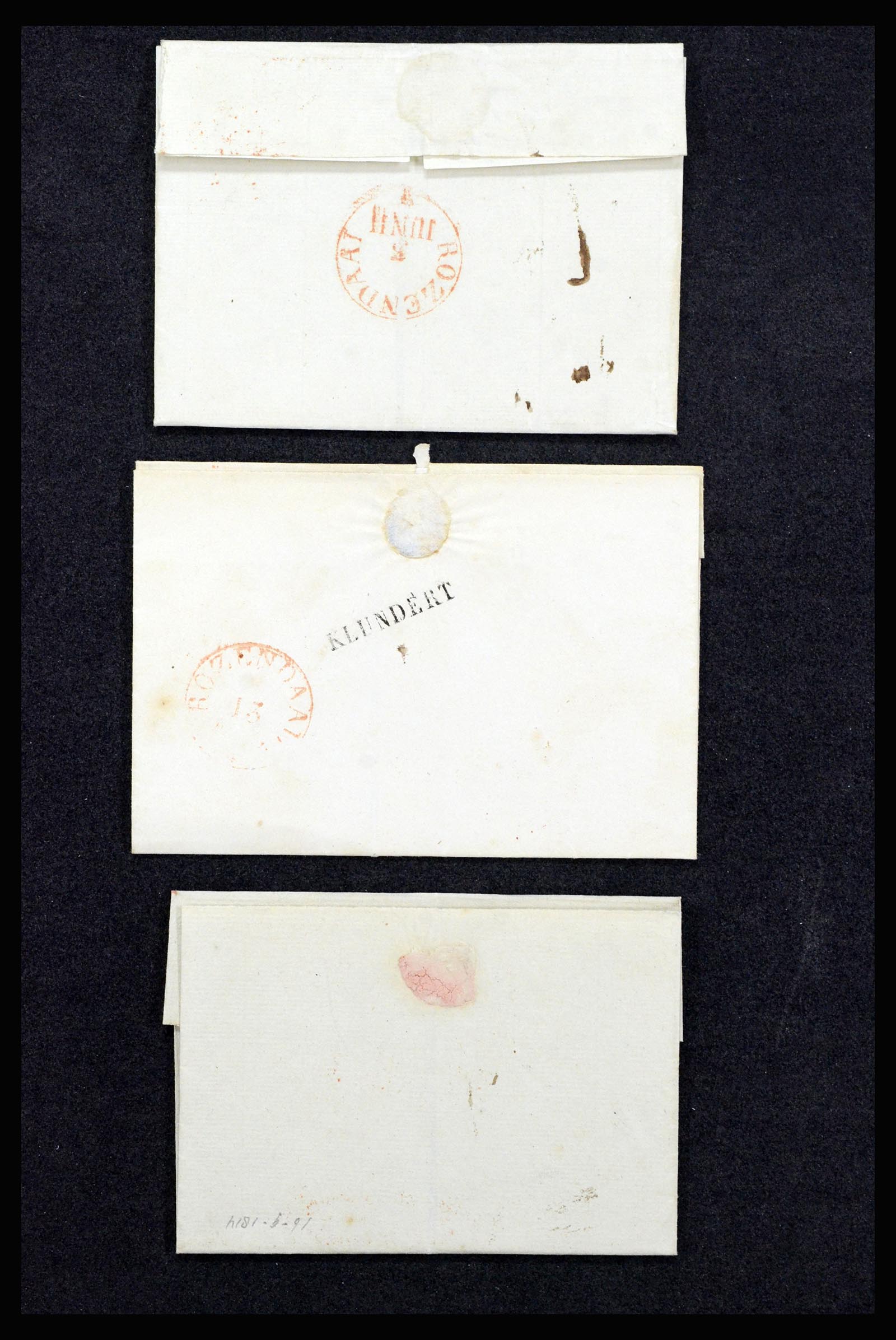 37051 004 - Postzegelverzameling 37051 Nederland brieven Roosendaal 1630(!)-1918.