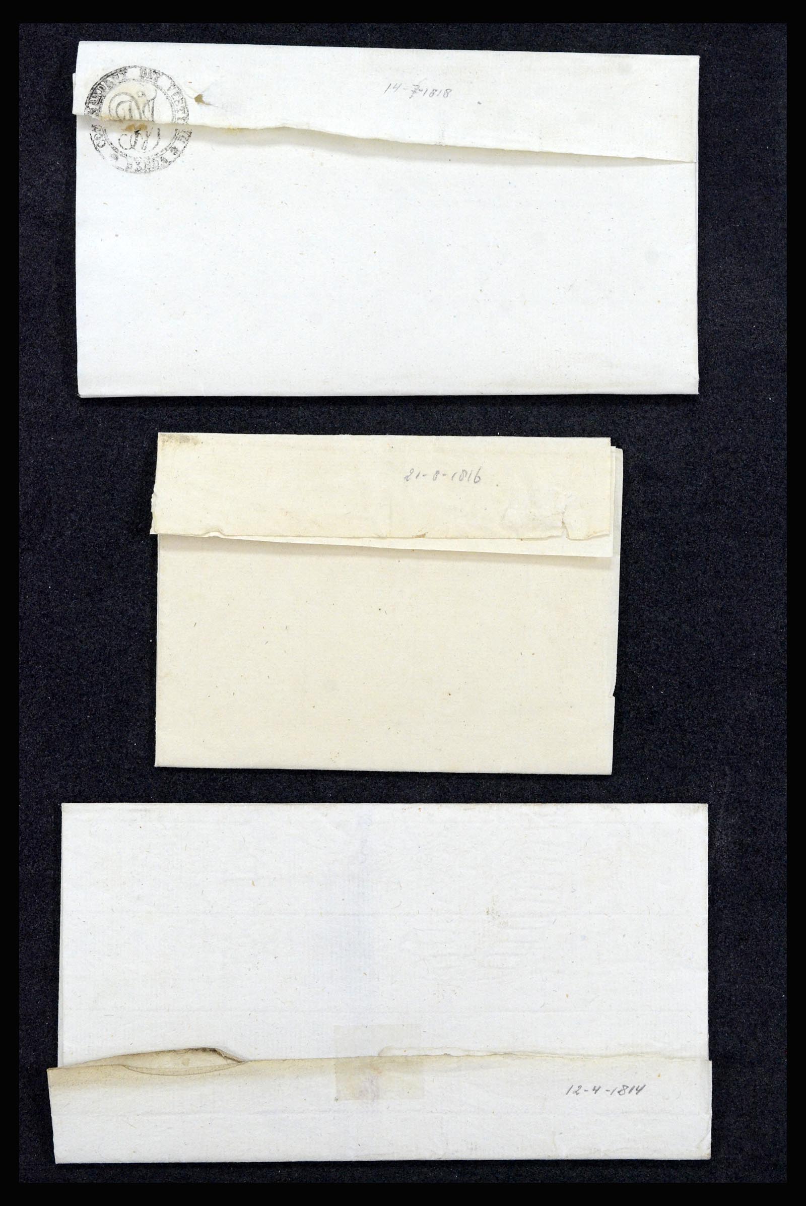 37051 012 - Postzegelverzameling 37051 Nederland brieven Roosendaal 1630(!)-1918.