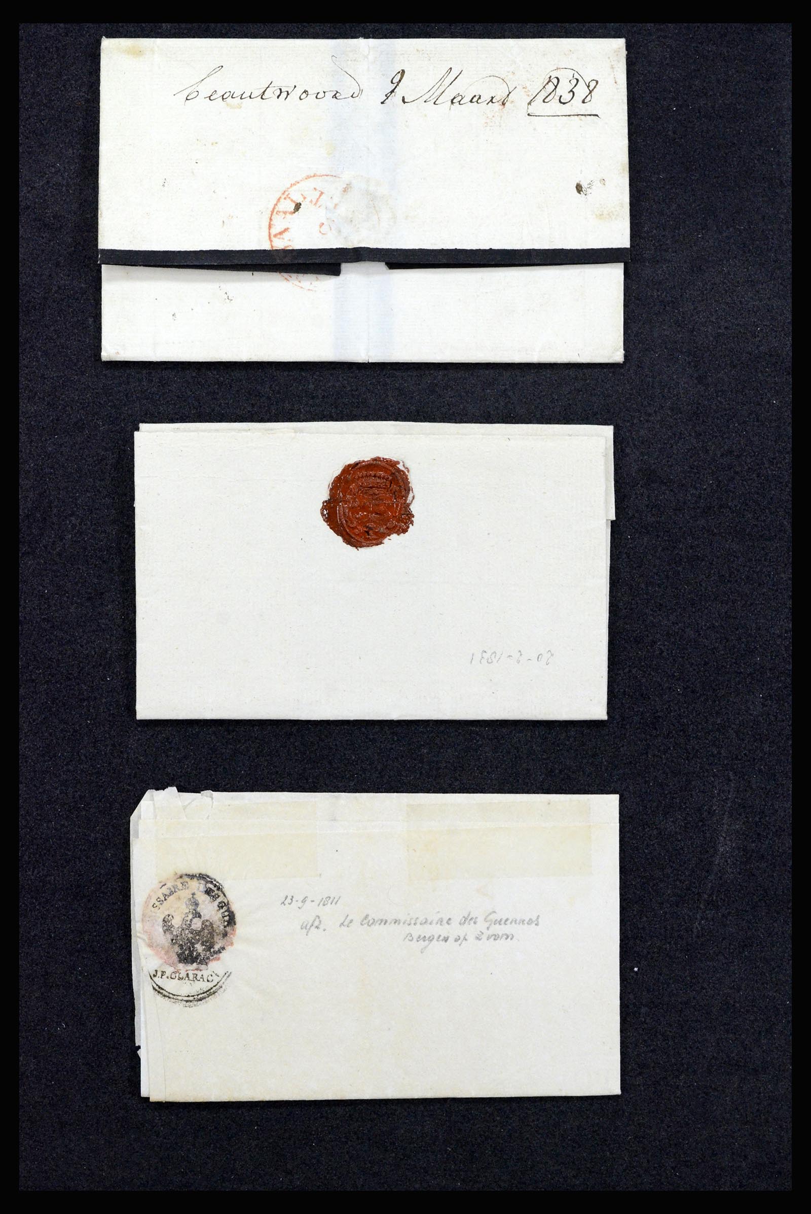 37051 016 - Postzegelverzameling 37051 Nederland brieven Roosendaal 1630(!)-1918.