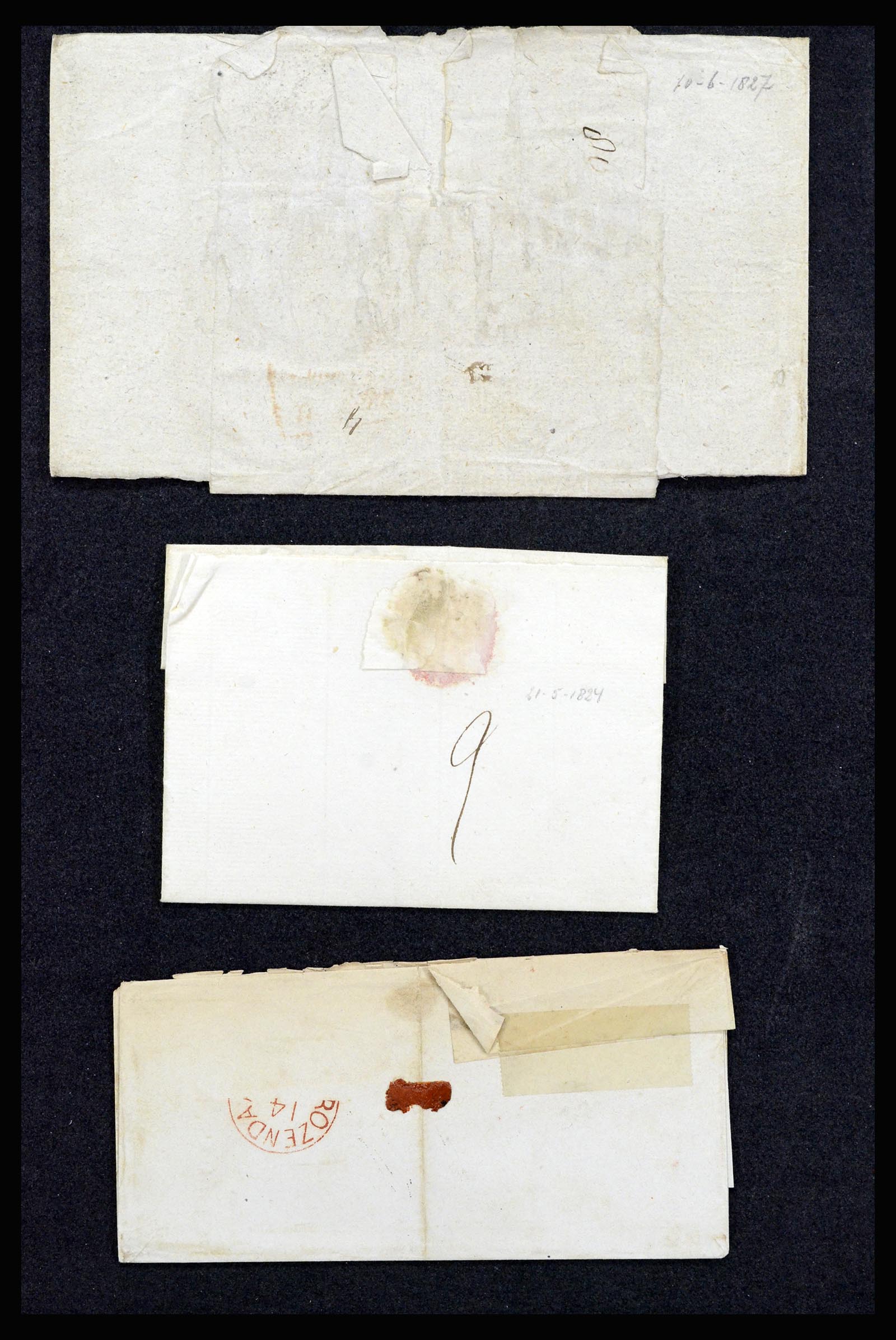 37051 018 - Postzegelverzameling 37051 Nederland brieven Roosendaal 1630(!)-1918.