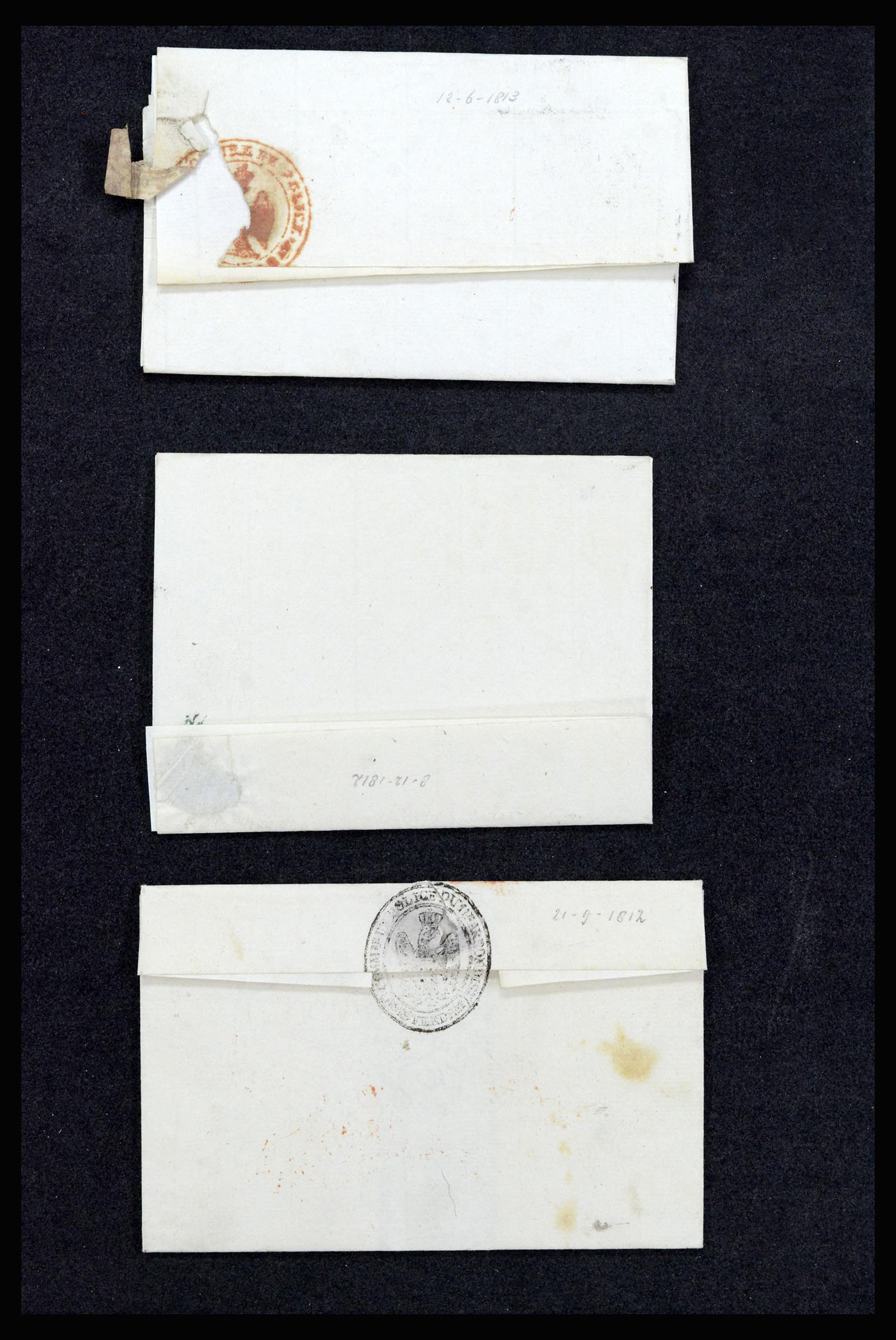 37051 020 - Postzegelverzameling 37051 Nederland brieven Roosendaal 1630(!)-1918.
