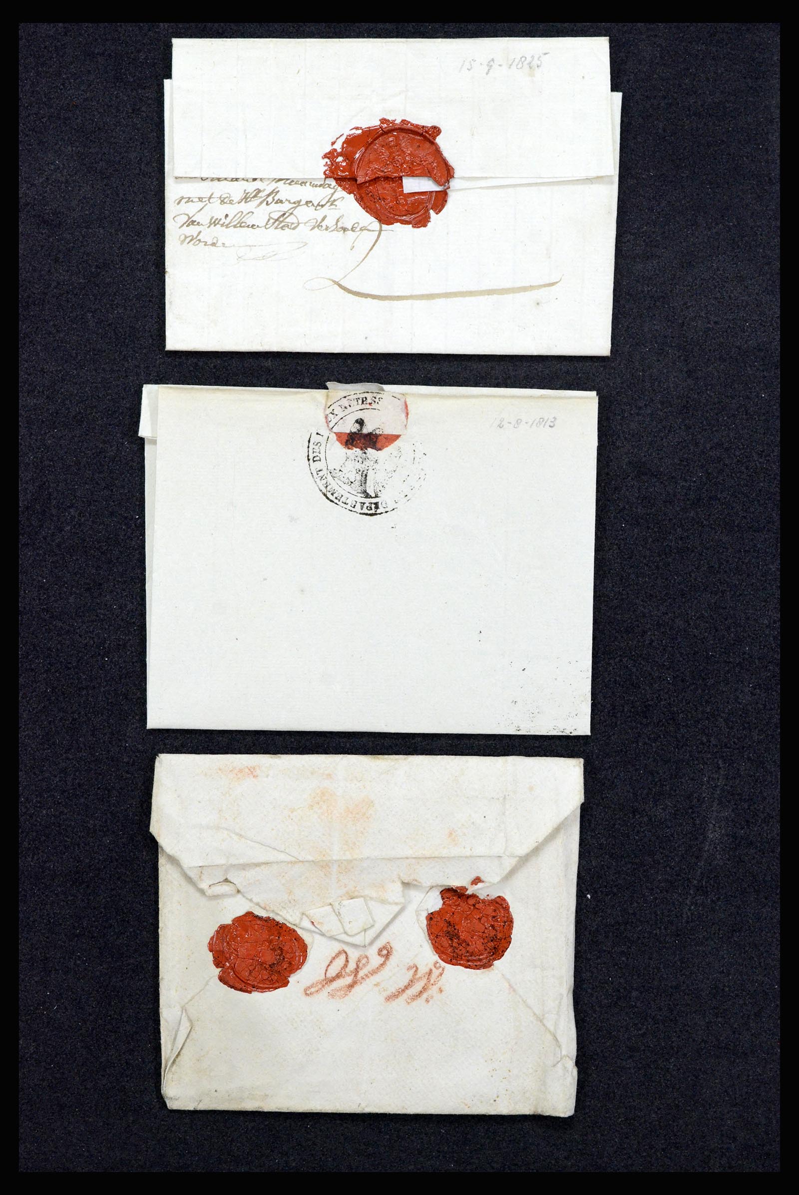 37051 026 - Postzegelverzameling 37051 Nederland brieven Roosendaal 1630(!)-1918.