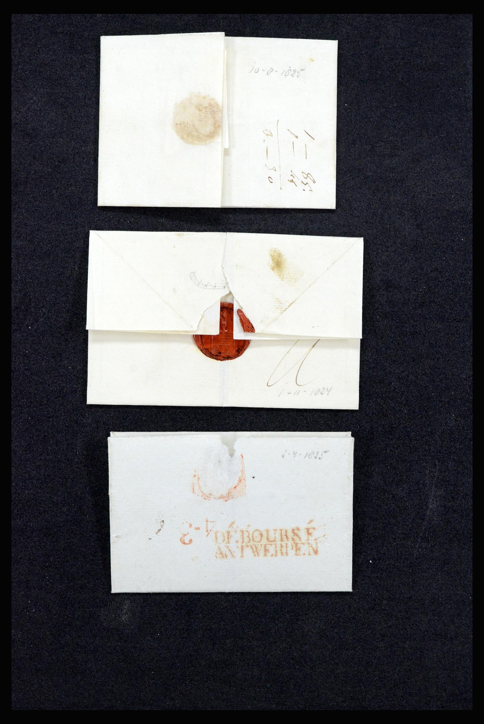 37051 030 - Postzegelverzameling 37051 Nederland brieven Roosendaal 1630(!)-1918.