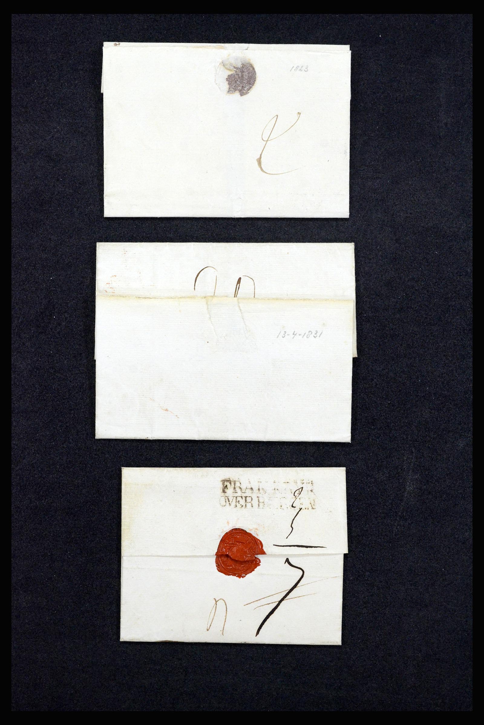 37051 050 - Postzegelverzameling 37051 Nederland brieven Roosendaal 1630(!)-1918.