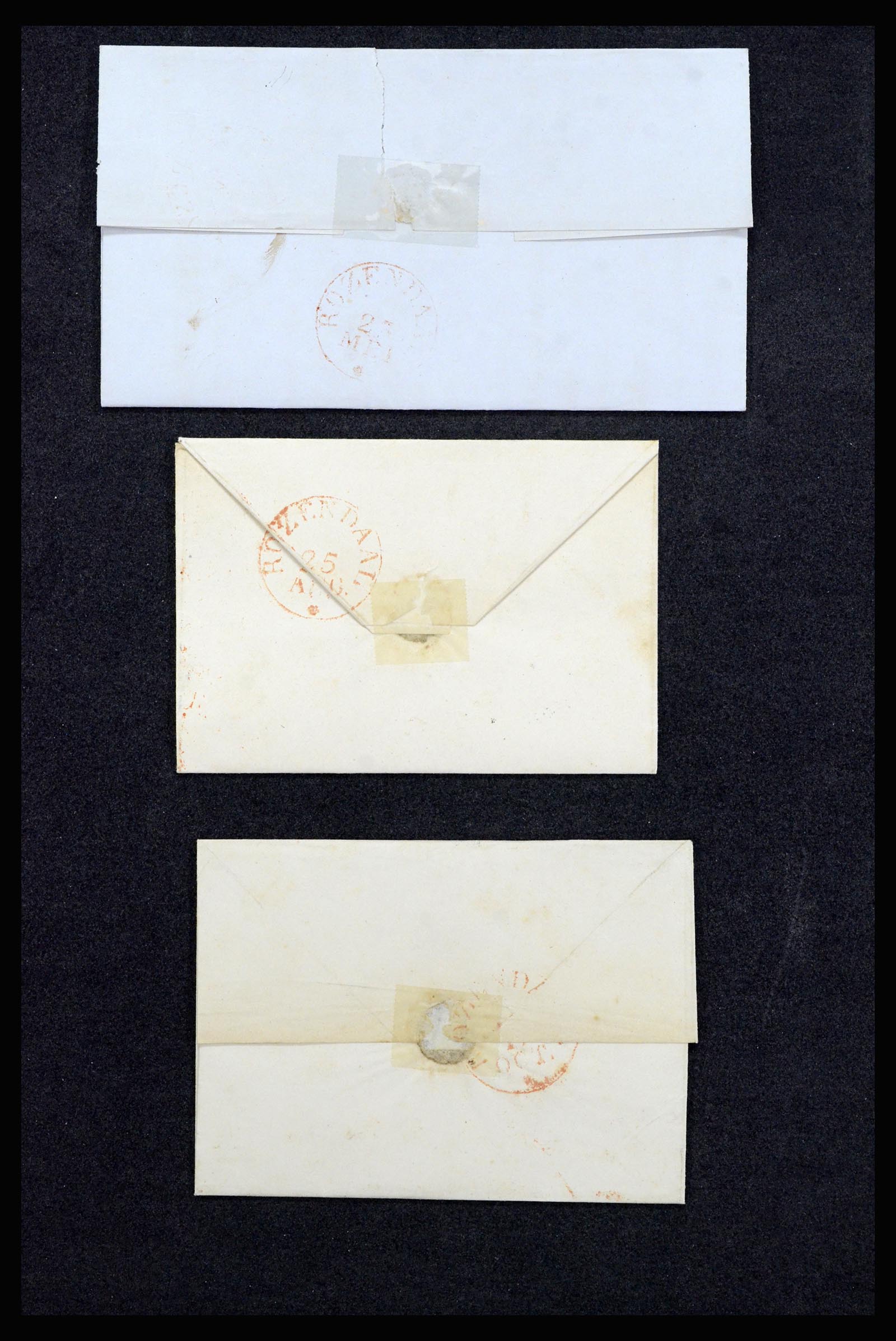 37051 054 - Postzegelverzameling 37051 Nederland brieven Roosendaal 1630(!)-1918.