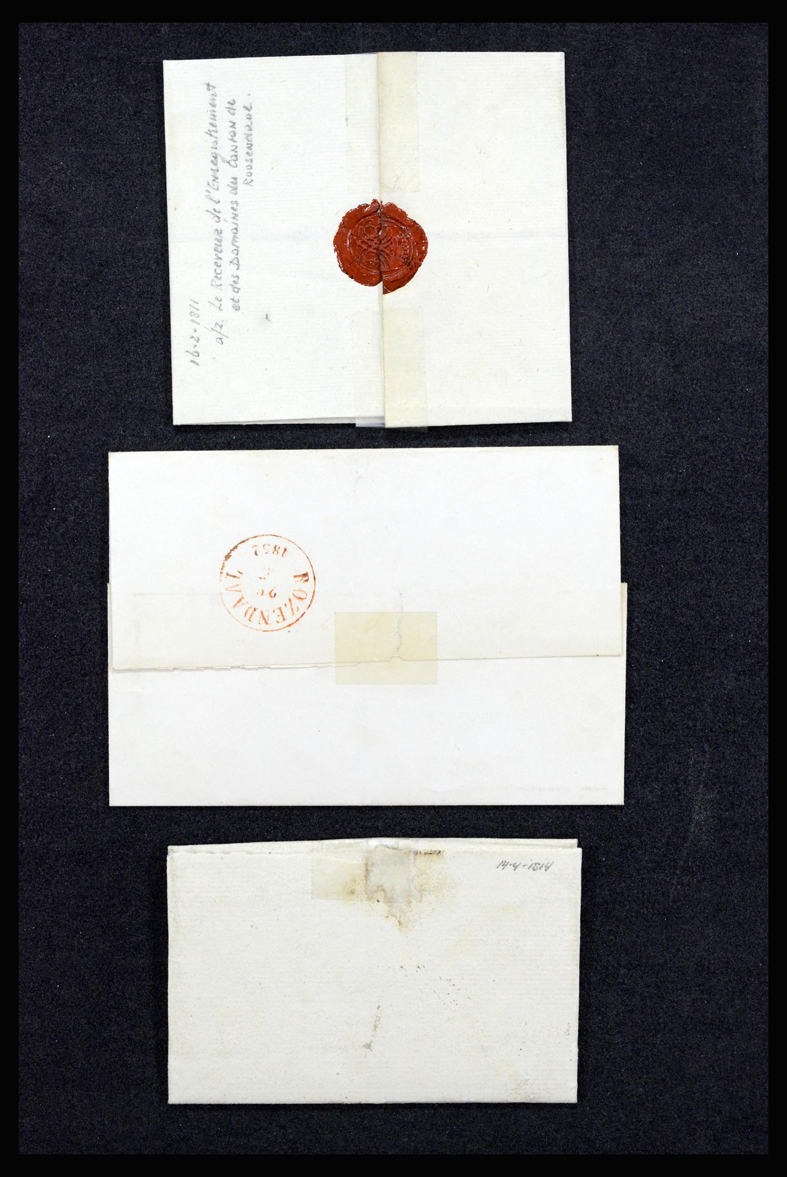 37051 056 - Postzegelverzameling 37051 Nederland brieven Roosendaal 1630(!)-1918.