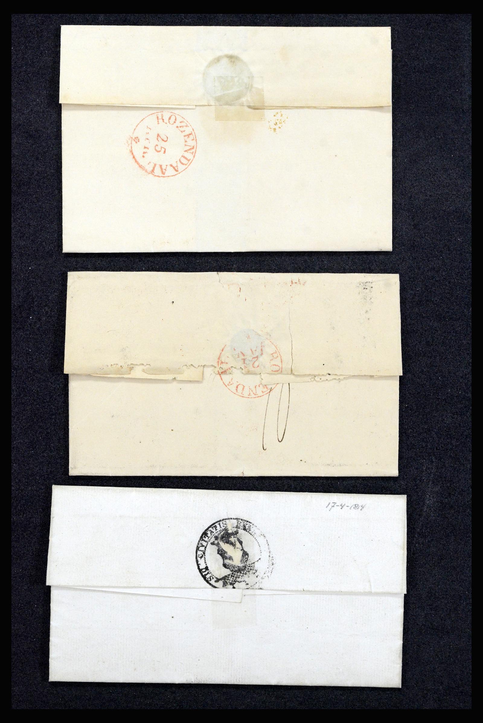 37051 058 - Postzegelverzameling 37051 Nederland brieven Roosendaal 1630(!)-1918.