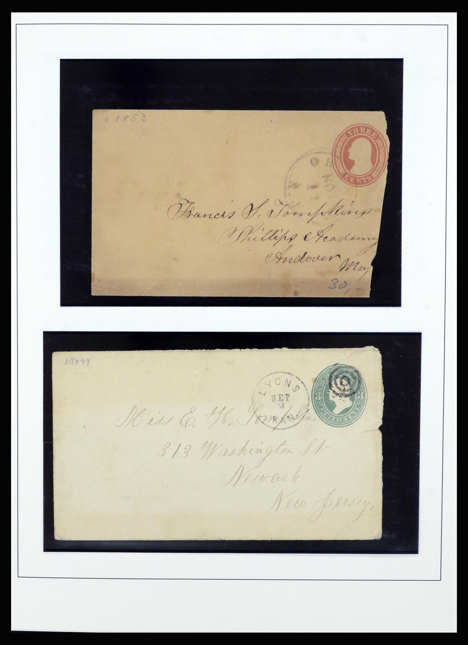 37052 001 - Stamp collection 37052 USA covers 1853-1950.