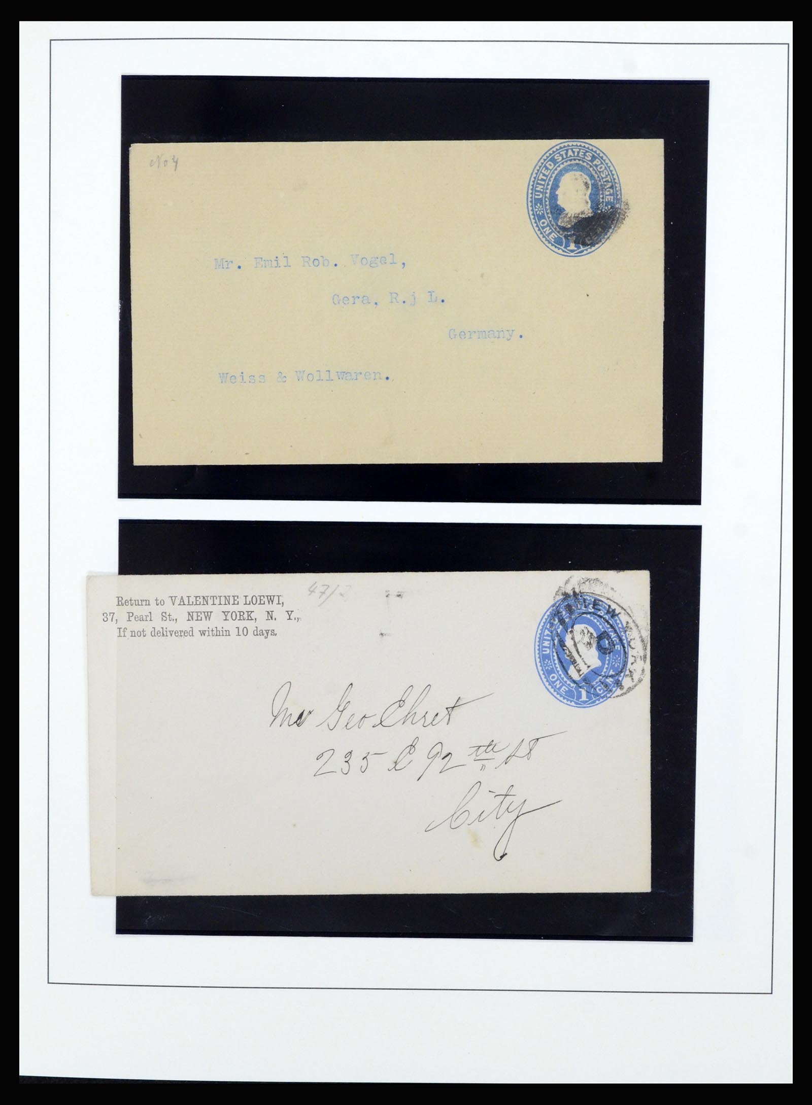 37052 010 - Stamp collection 37052 USA covers 1853-1950.