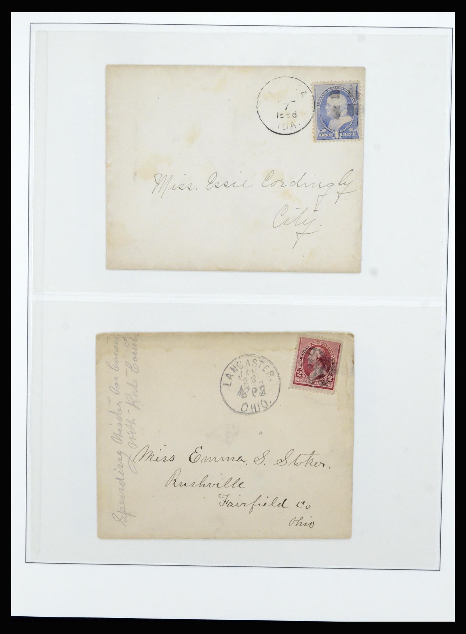 37052 013 - Stamp collection 37052 USA covers 1853-1950.