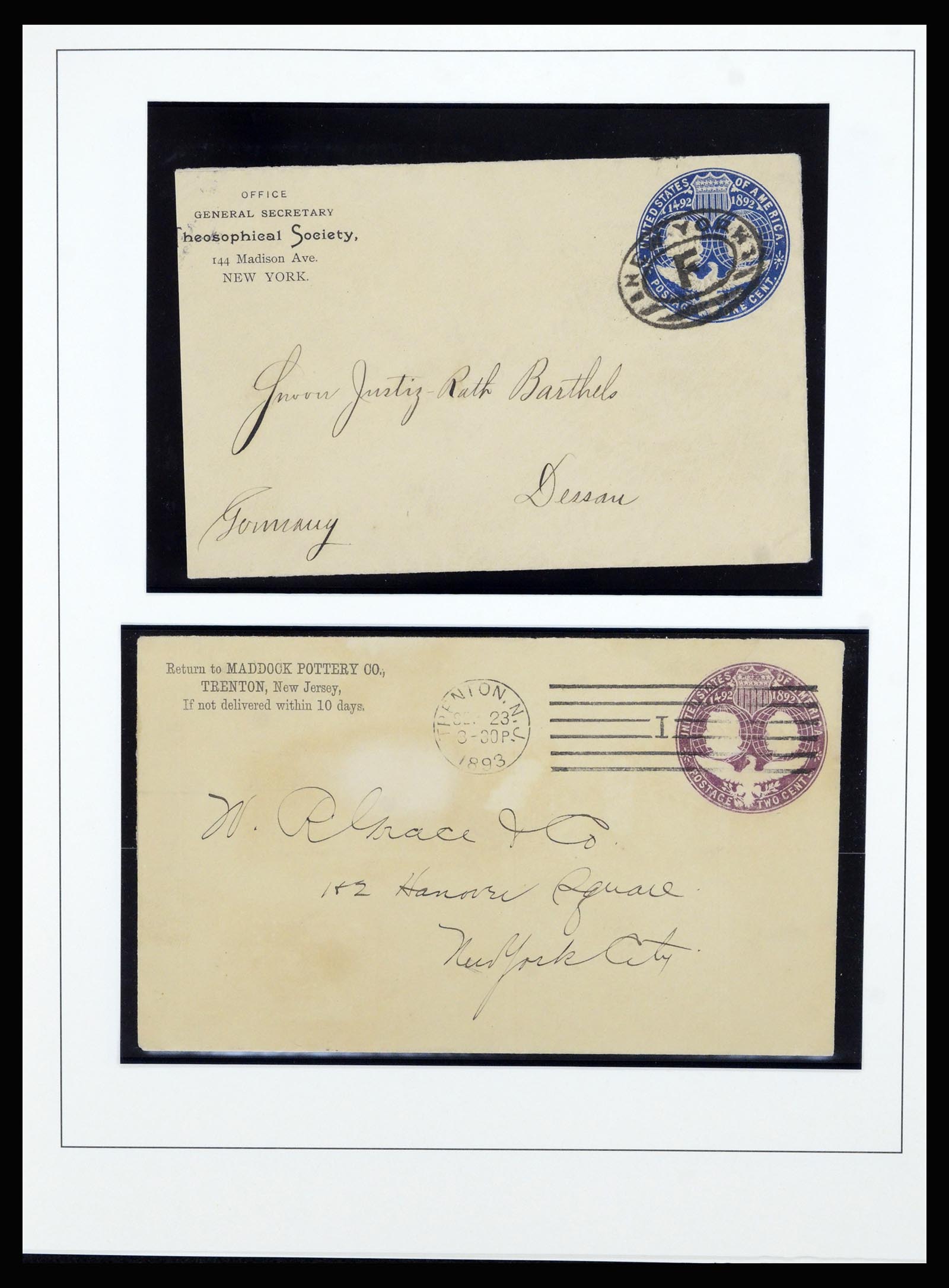 37052 016 - Stamp collection 37052 USA covers 1853-1950.