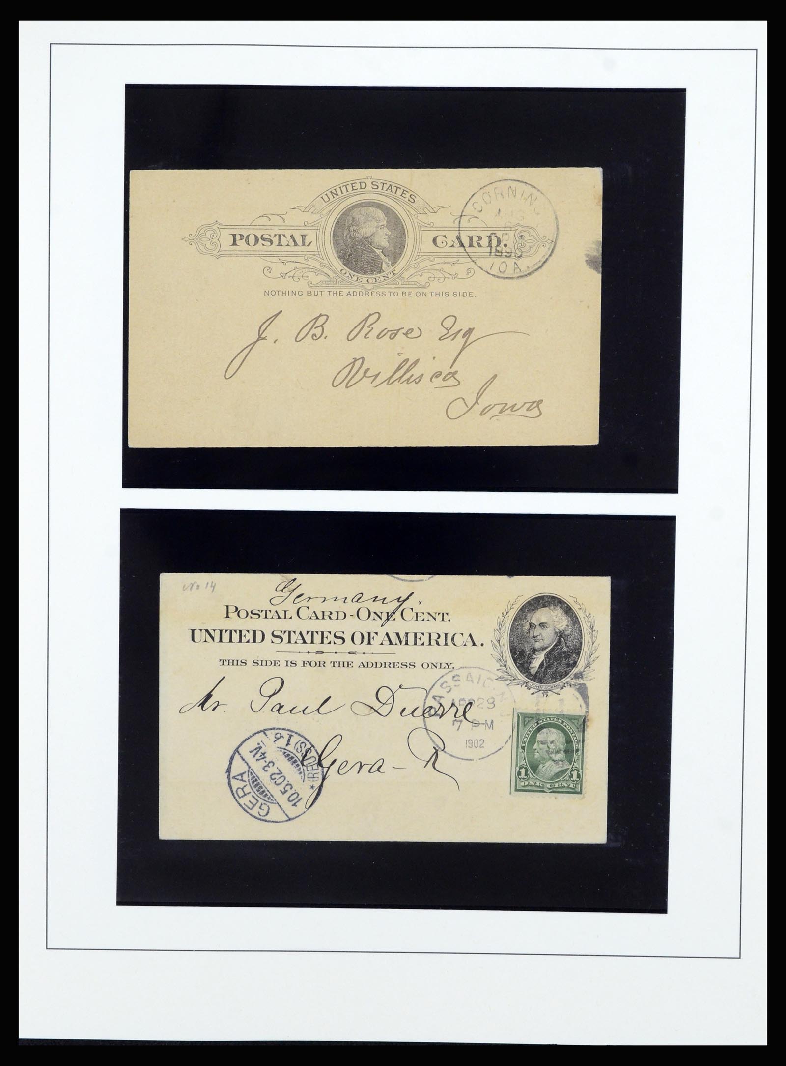 37052 020 - Stamp collection 37052 USA covers 1853-1950.
