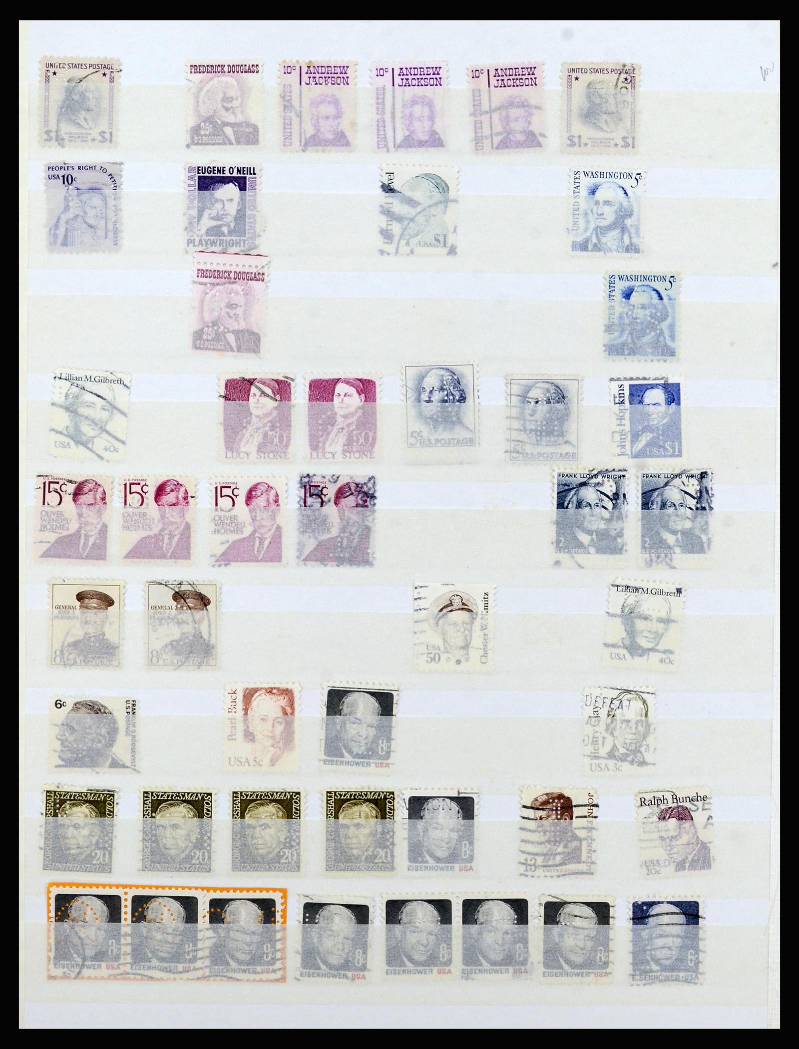 37057 029 - Postzegelverzameling 37057 Wereld perfins 1880-1950.