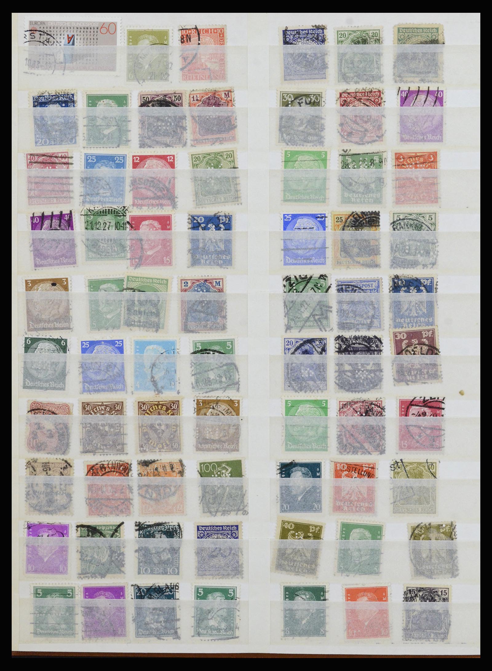 37057 085 - Stamp collection 37057 World perfins 1880-1950.