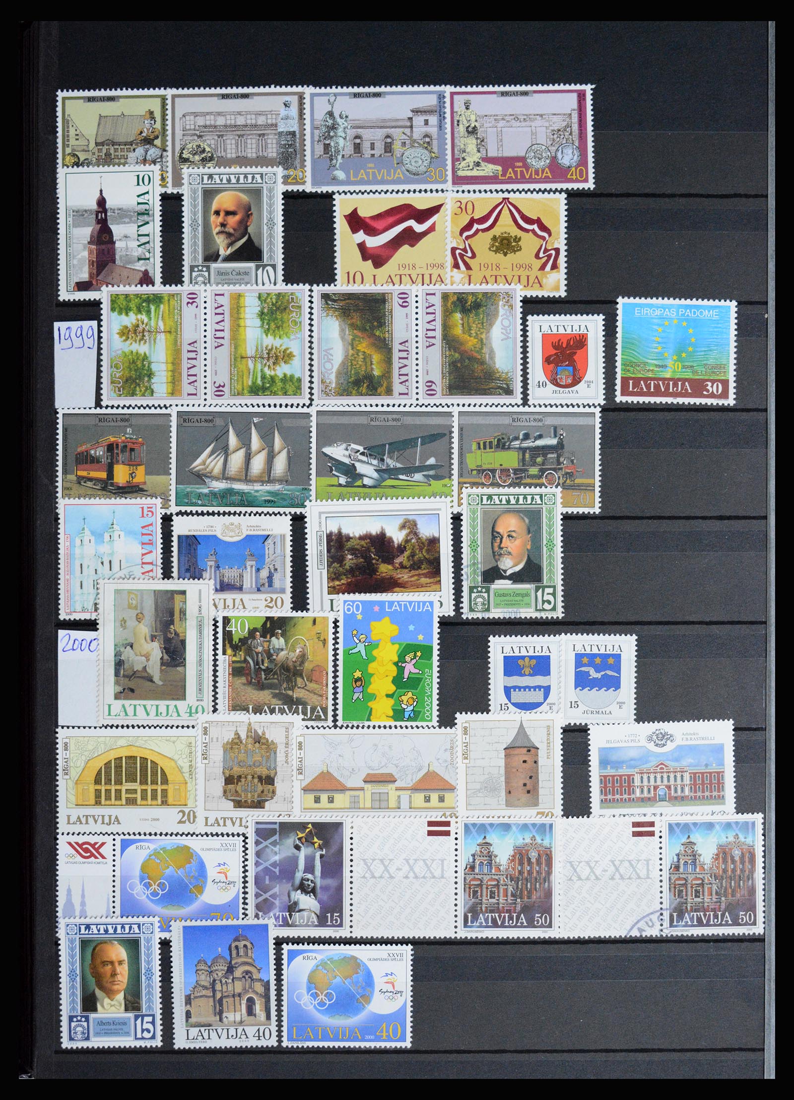 37058 028 - Postzegelverzameling 37058 Baltische Staten 1918-2020.