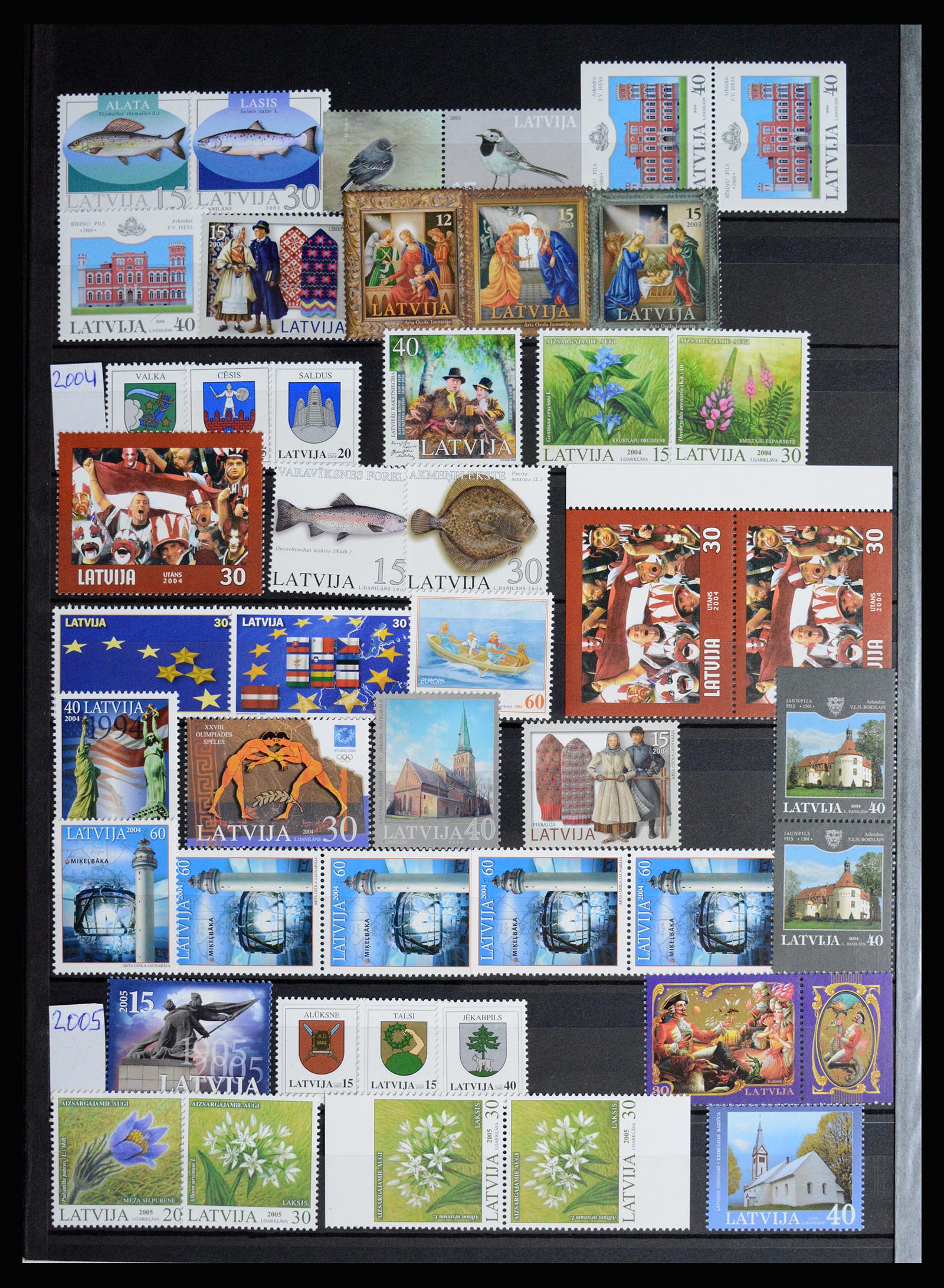 37058 030 - Postzegelverzameling 37058 Baltische Staten 1918-2020.