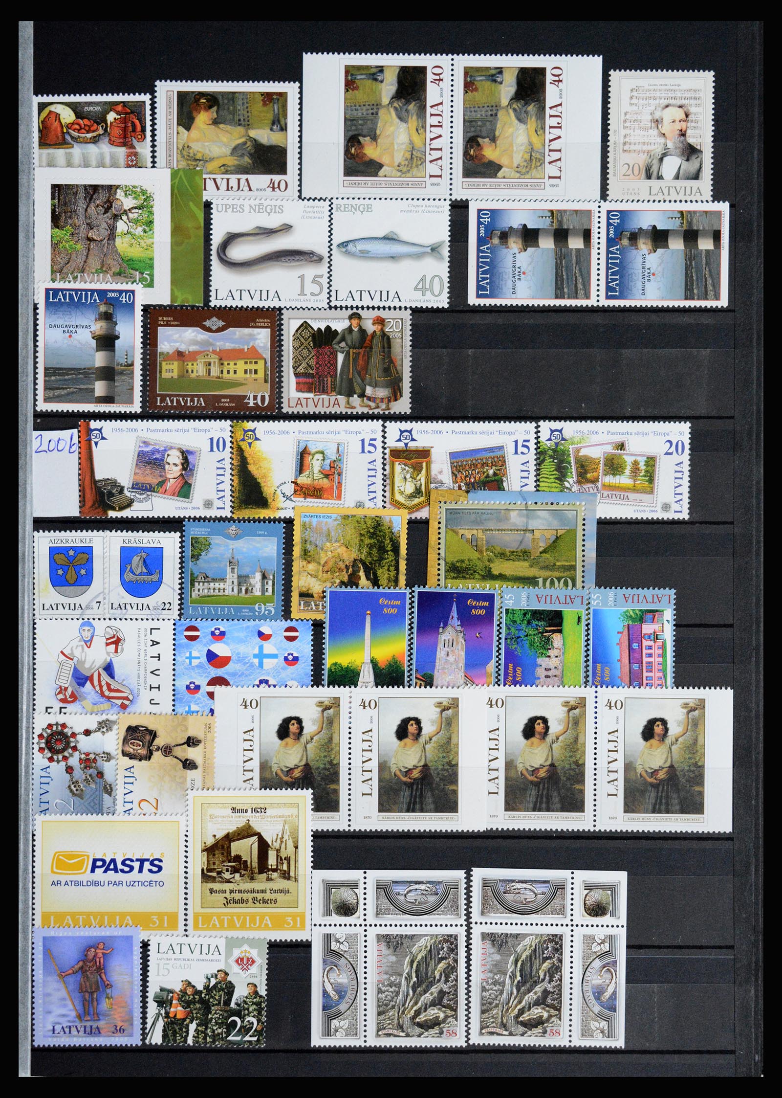 37058 031 - Postzegelverzameling 37058 Baltische Staten 1918-2020.