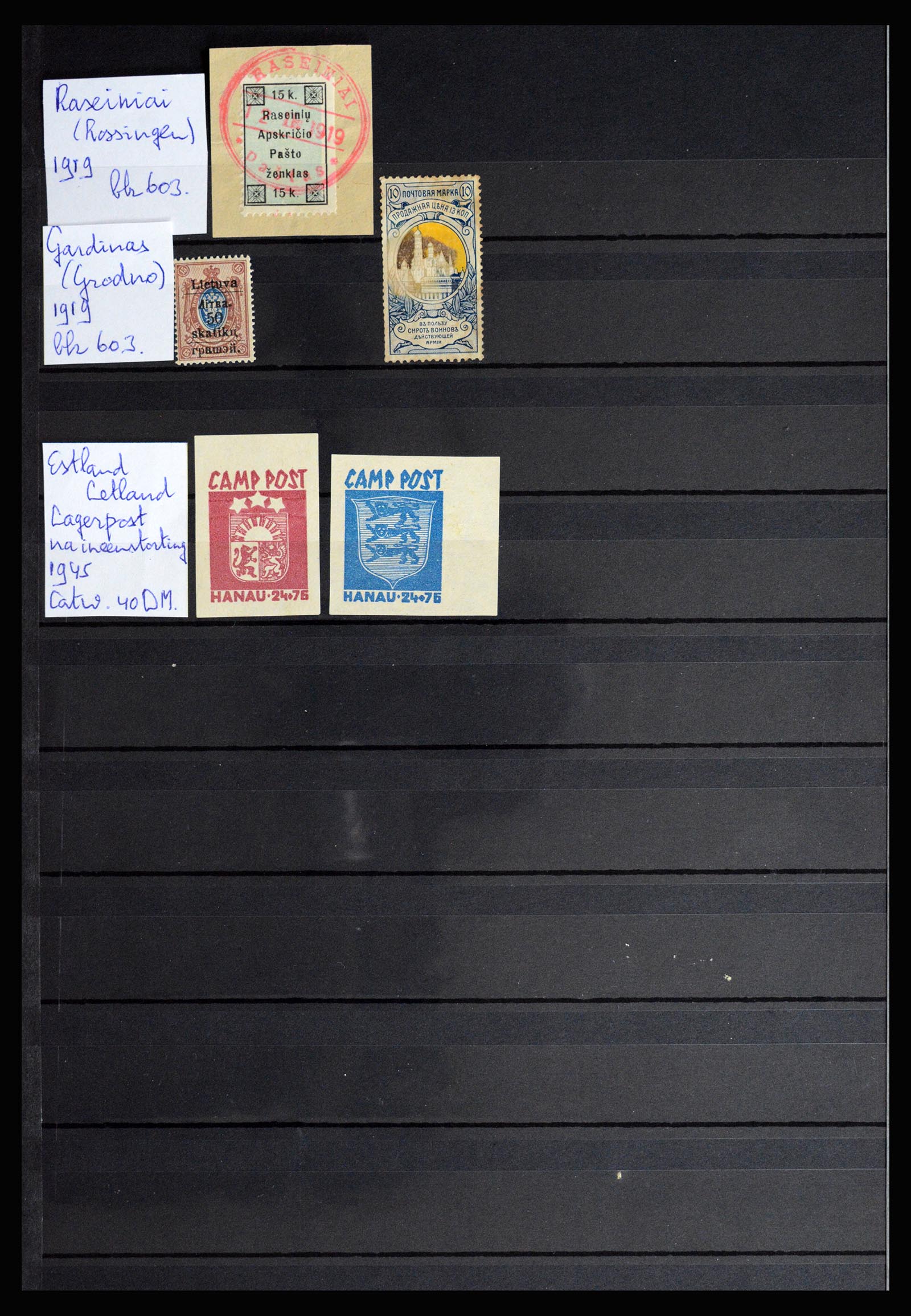 37058 058 - Postzegelverzameling 37058 Baltische Staten 1918-2020.