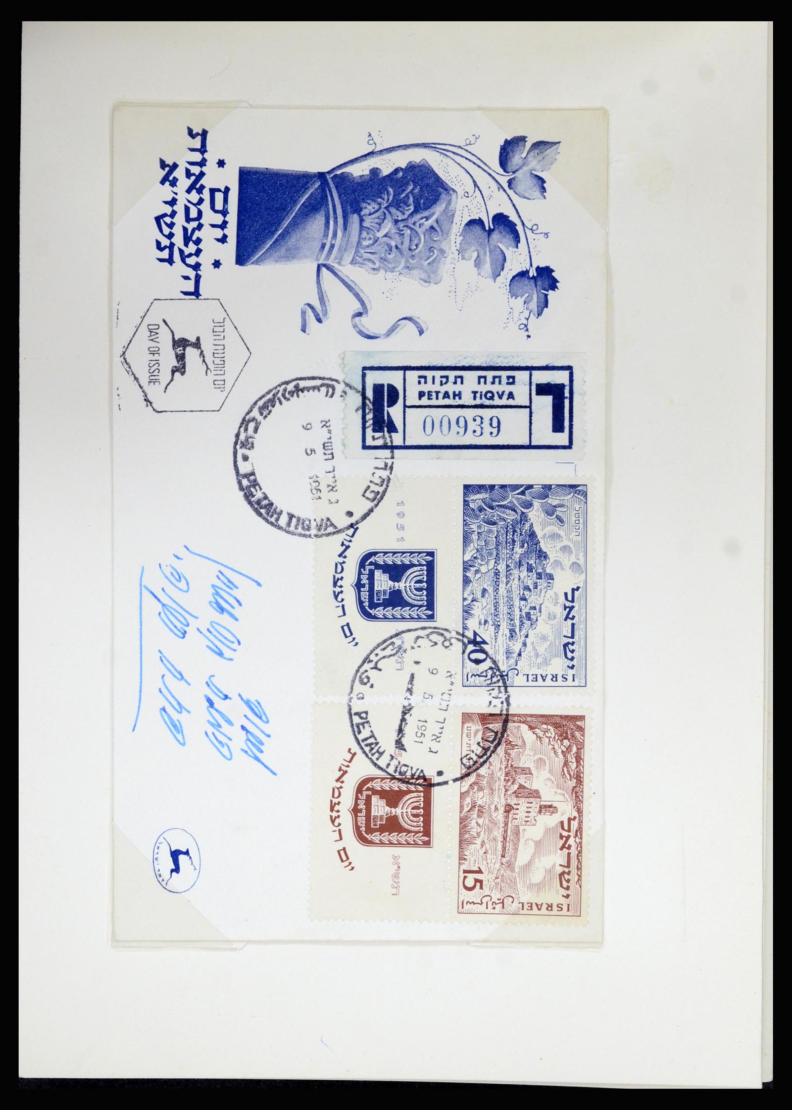 37059 028 - Postzegelverzameling 37059 Israël brieven en FDC's 1948-1970.