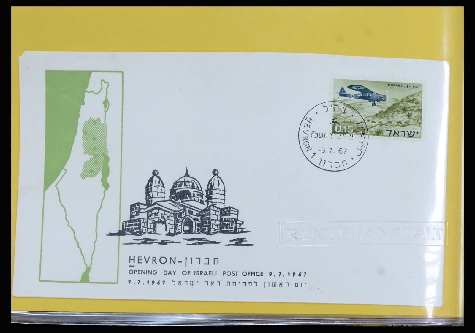 37059 128 - Postzegelverzameling 37059 Israël brieven en FDC's 1948-1970.