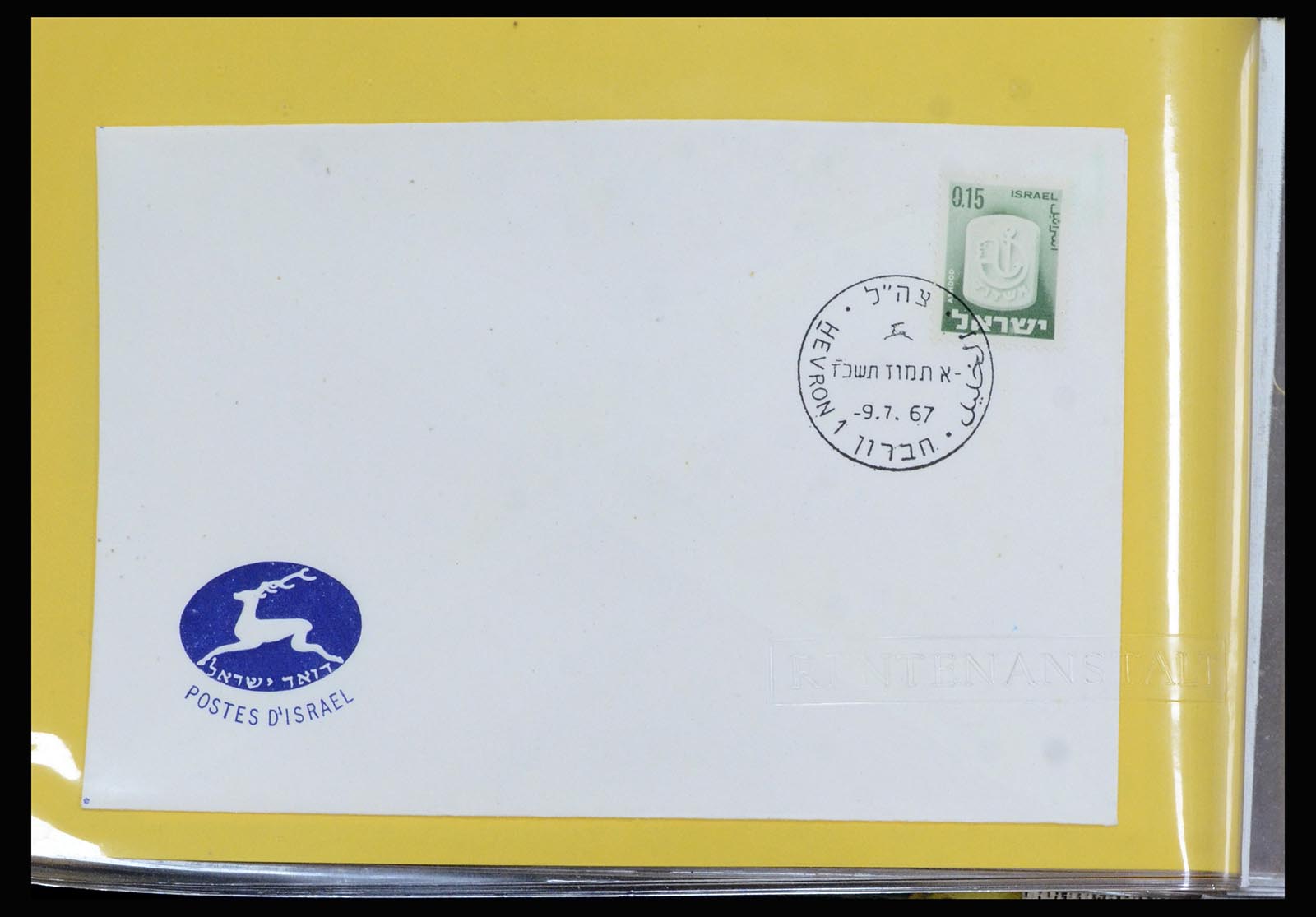 37059 130 - Postzegelverzameling 37059 Israël brieven en FDC's 1948-1970.