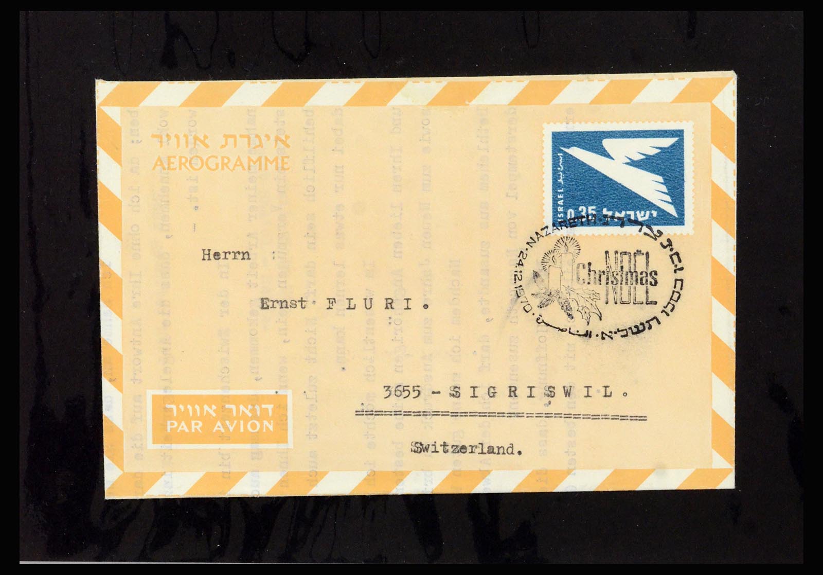 37059 514 - Postzegelverzameling 37059 Israël brieven en FDC's 1948-1970.