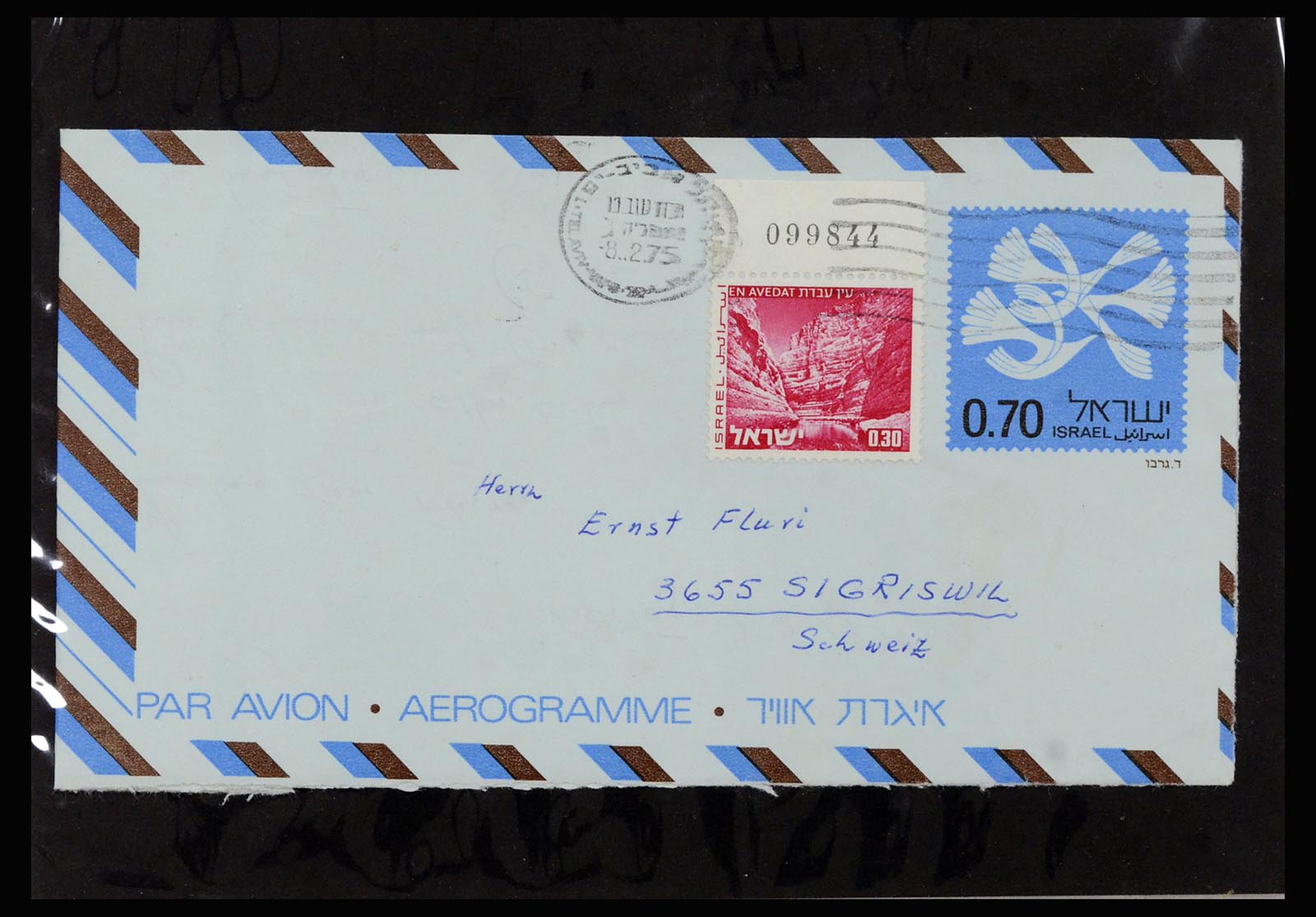 37059 521 - Postzegelverzameling 37059 Israël brieven en FDC's 1948-1970.