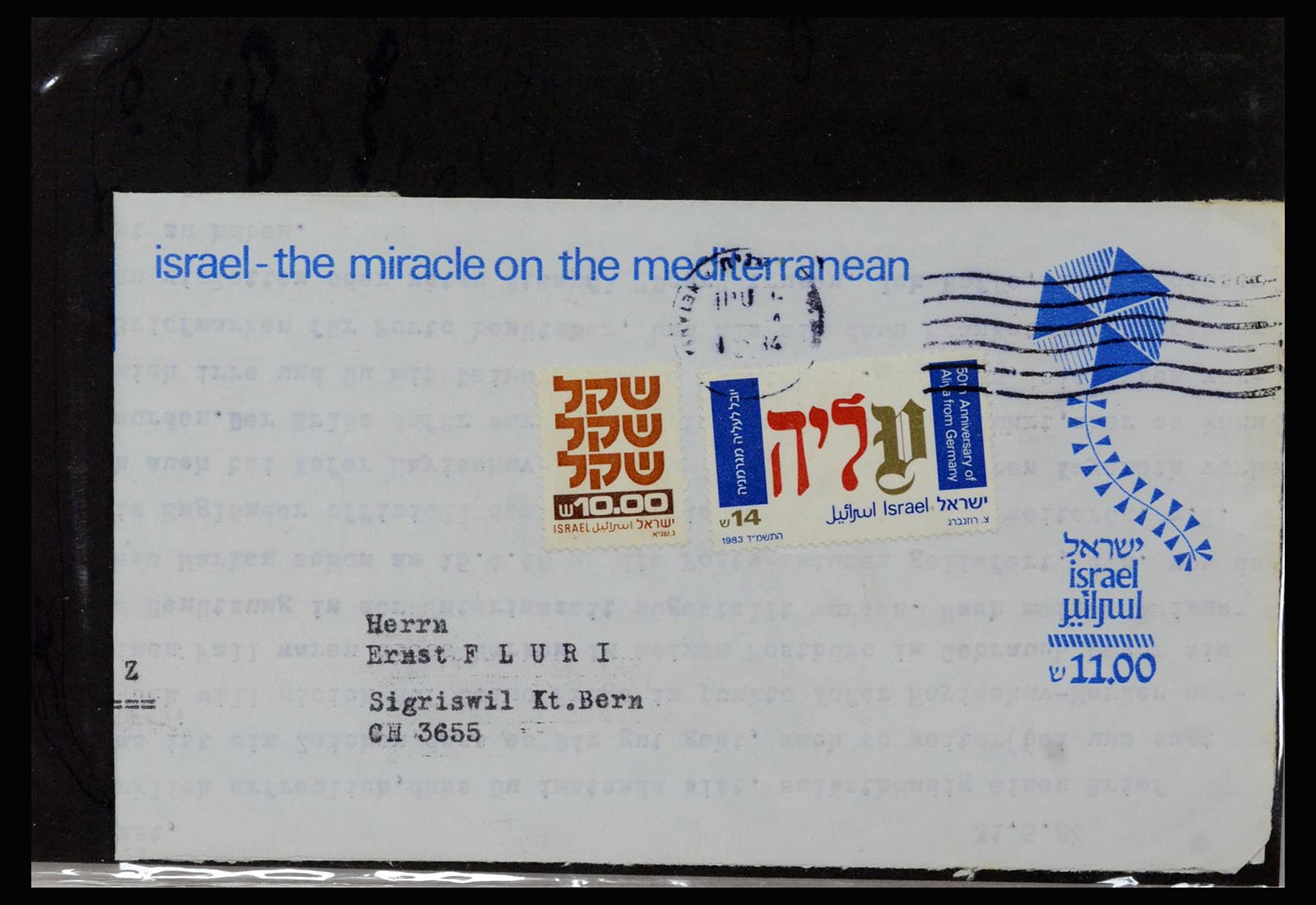 37059 531 - Postzegelverzameling 37059 Israël brieven en FDC's 1948-1970.