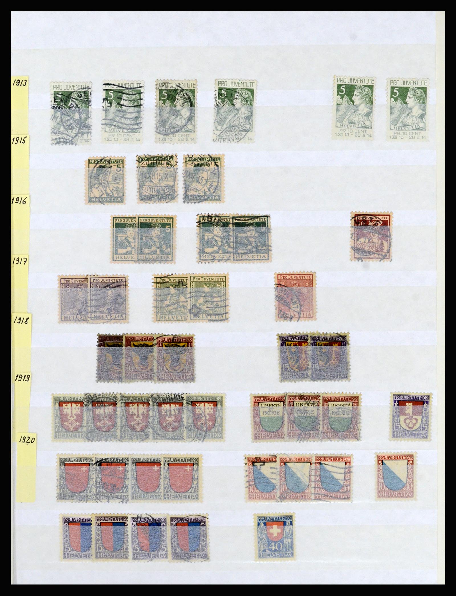 37061 001 - Postzegelverzameling 37061 Zwitserland 1913-2000.